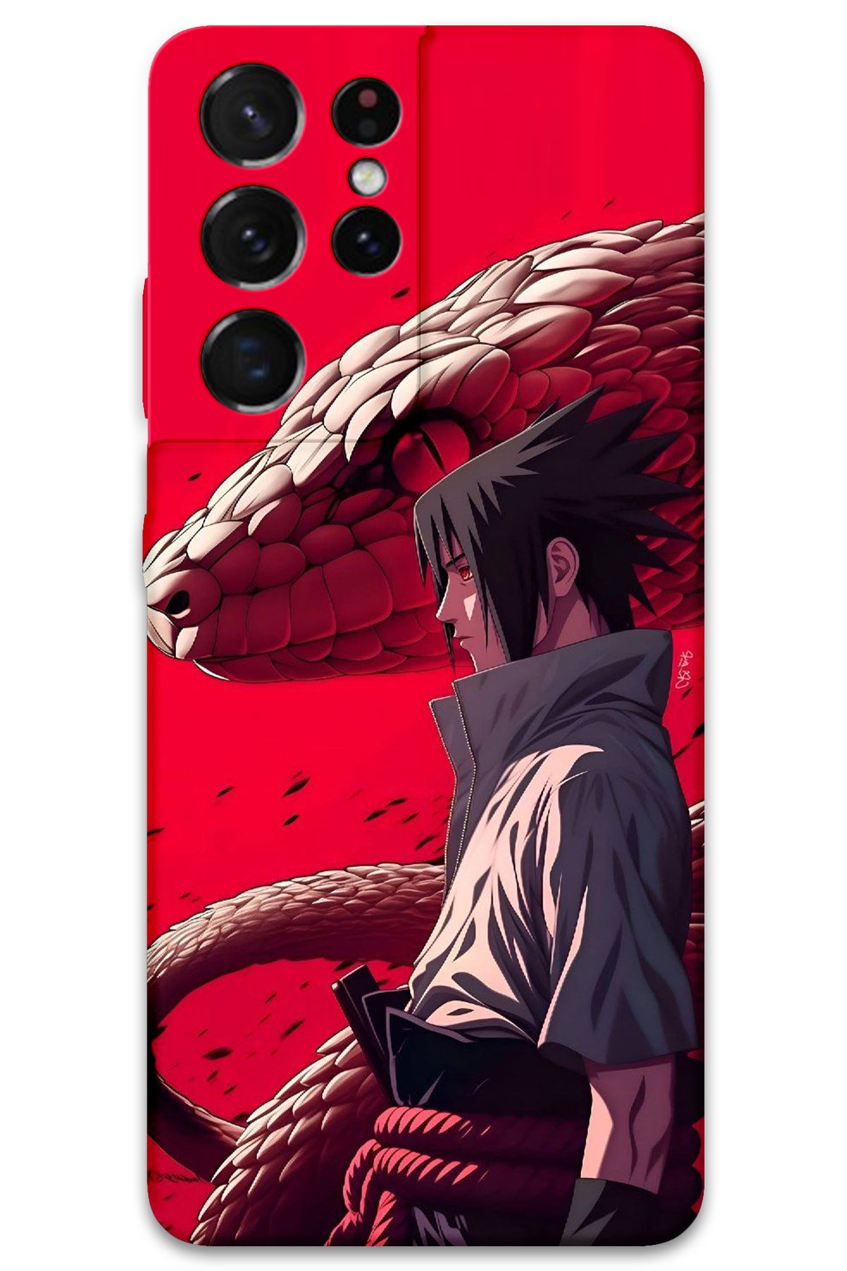 Gramaphone Galaxy S21 Ultra Uyumlu Anime Desenli Telefon Kılıfı + Ekran Koruyucu - 5746