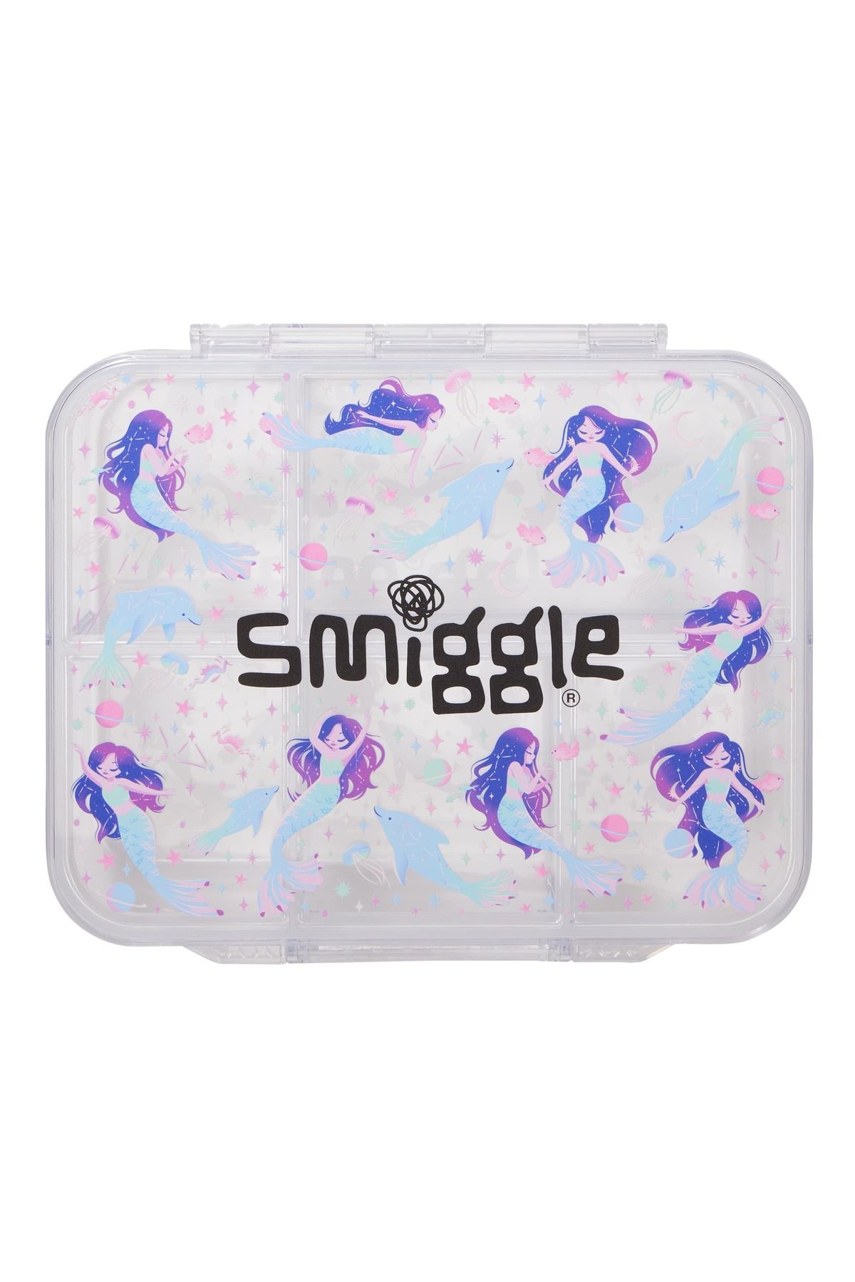 SMIGGLE Deniz Kızı Detaylı 6 bölmeli Lunchbox