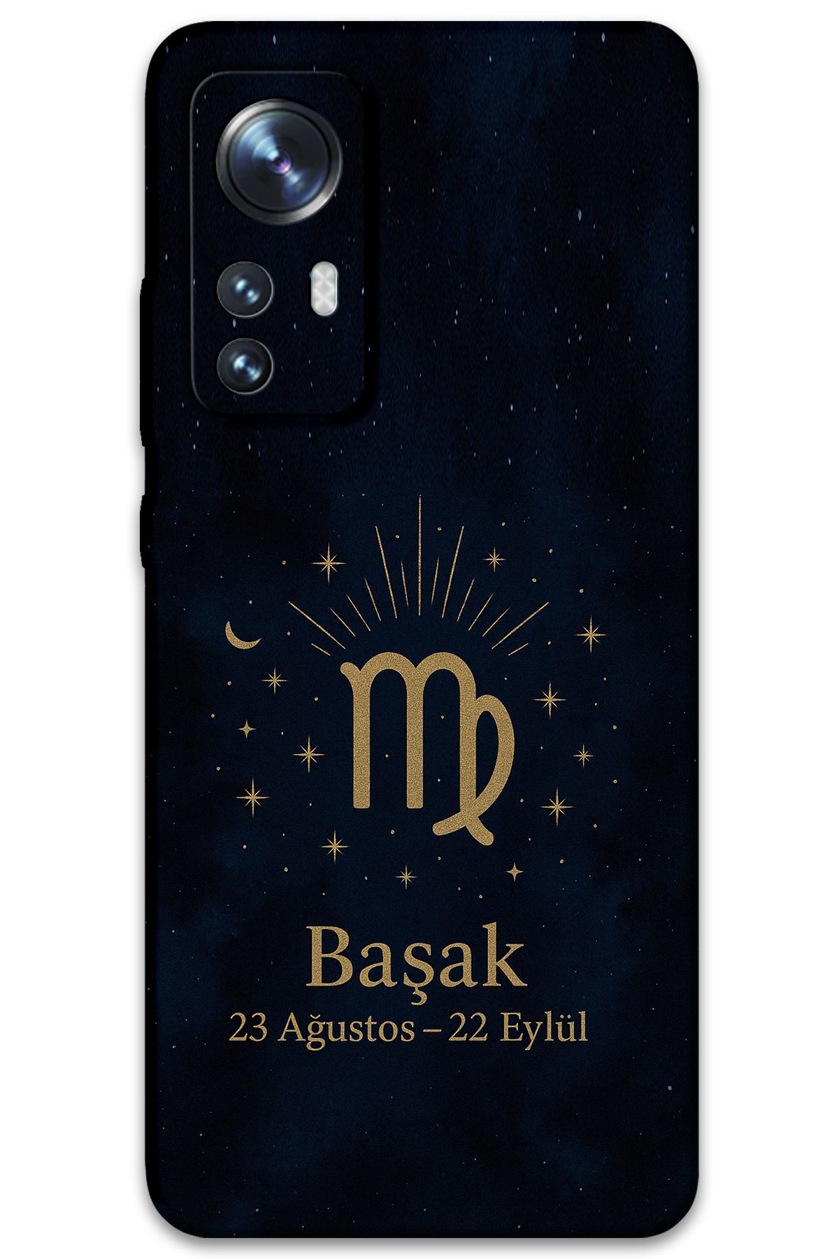 Gramaphone Xiaomi Mi 12 Uyumlu Başak Burcu Desenli Telefon Kılıfı + Ekran Koruyucu - 5773