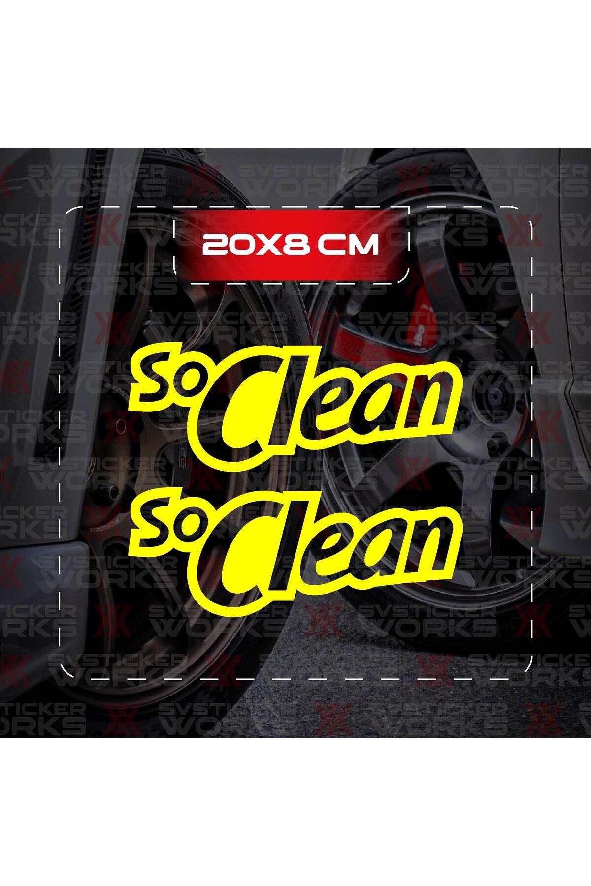 ARONA So Clean JDM Sticker Araba Laptop Motosiklet Sticker Yapışkanlı Folyo