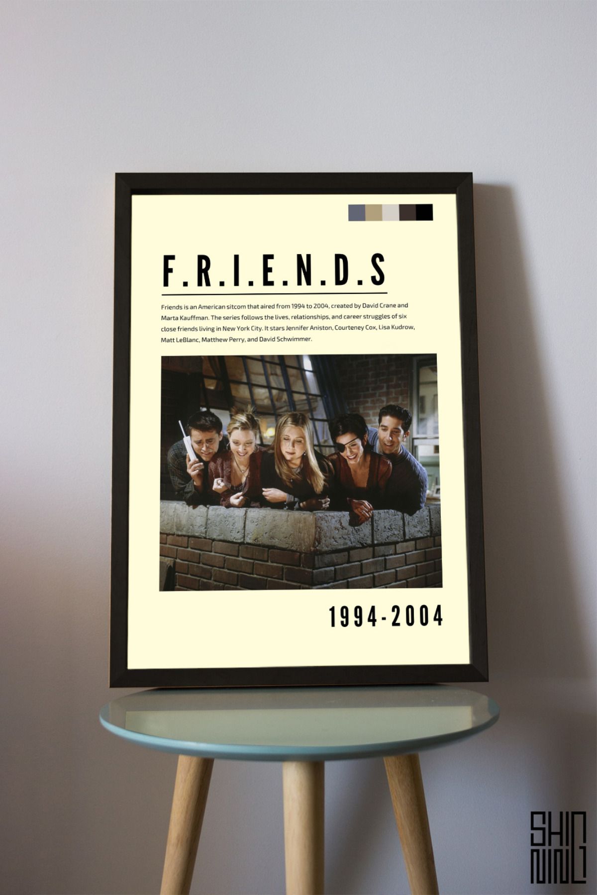 Home Çerçeveli "Friends-2" Dizi Tasarım Tablo