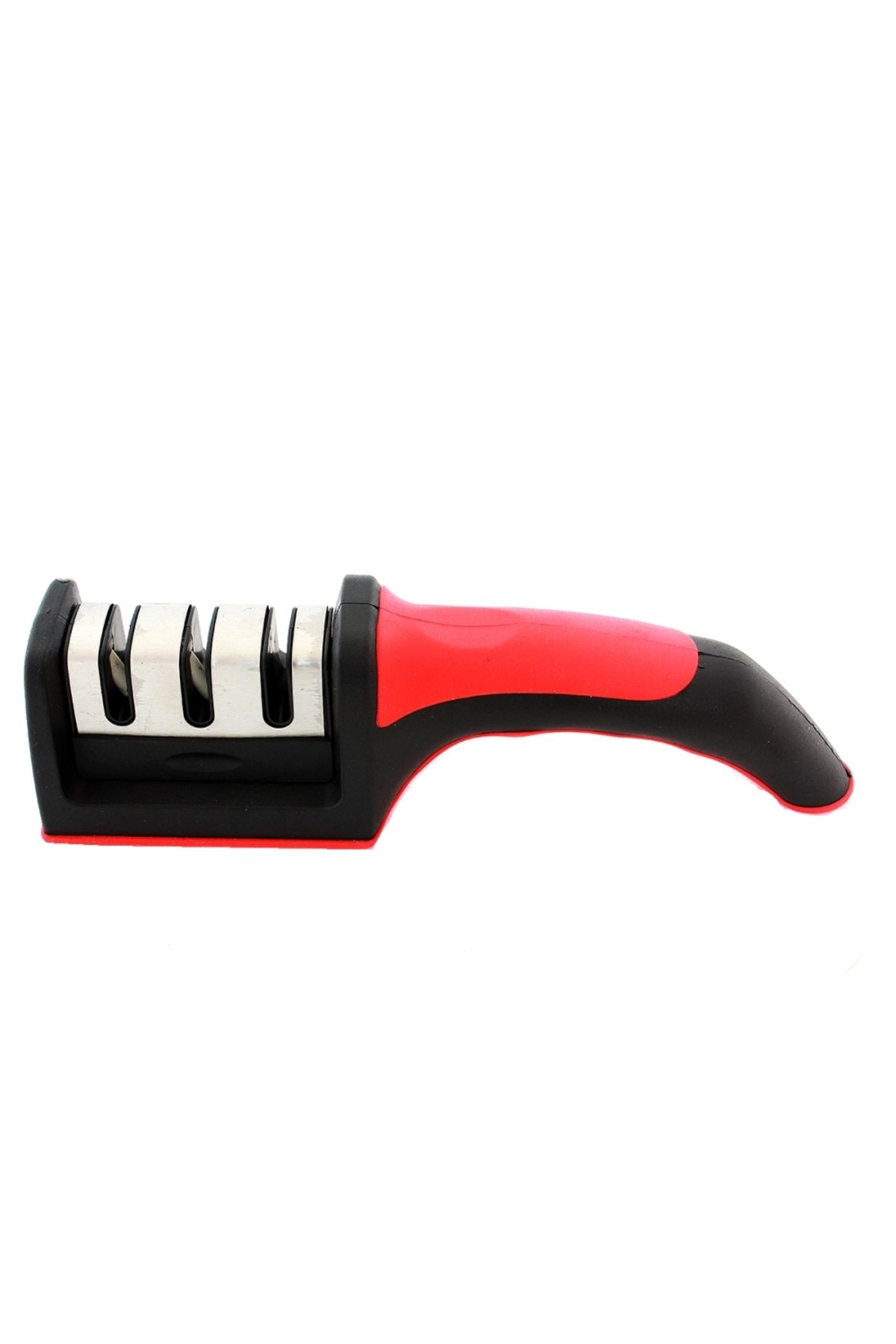Palmonix-Manual Knife Sharpener with 3 Sharpening Phases, Red/Black Color 3
