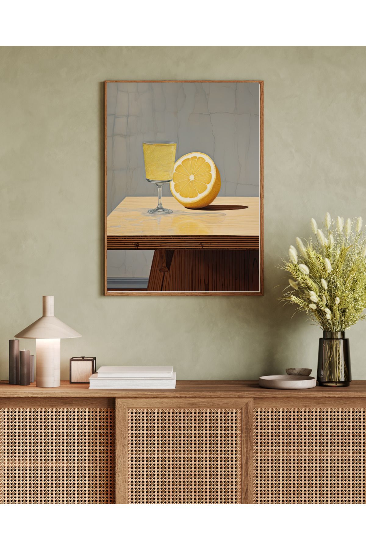 woodhomeworks tek parça salon ofis dekor tablo