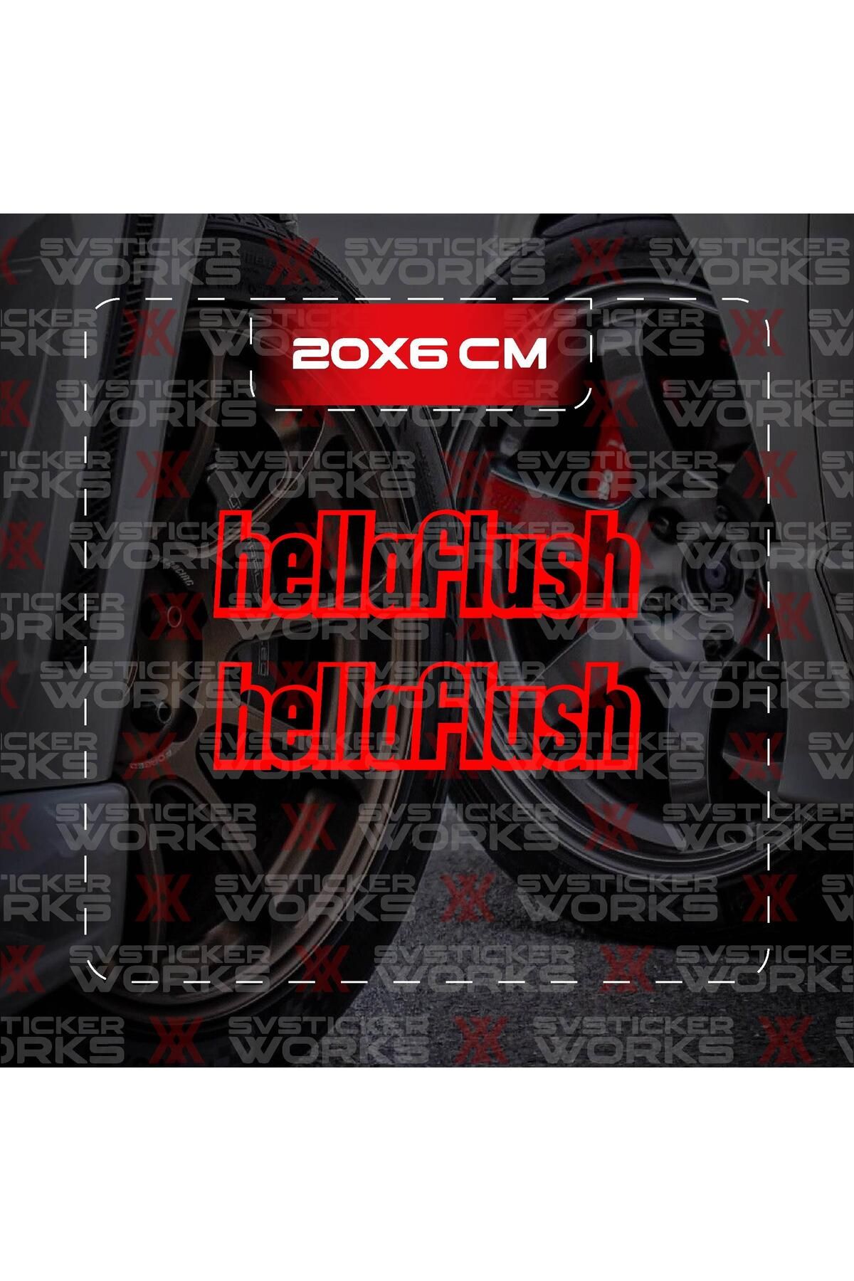 ARONA Hellaflush JDM Sticker Araba Laptop Motosiklet Sticker Yapışkanlı Folyo