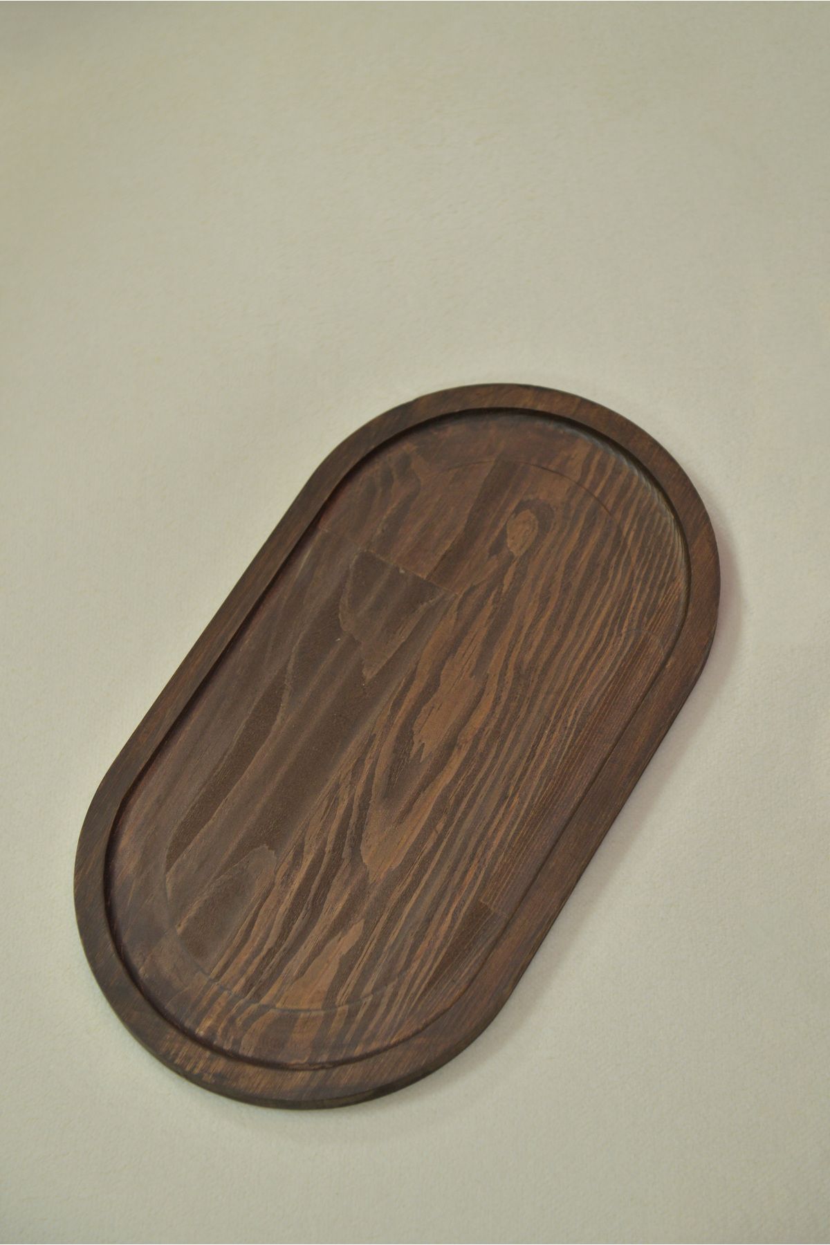 Famwoodart Ahşap Vintage XL Yağdanlık Altlığı, Kahve Sunumluğu, Dekoratif Tepsi