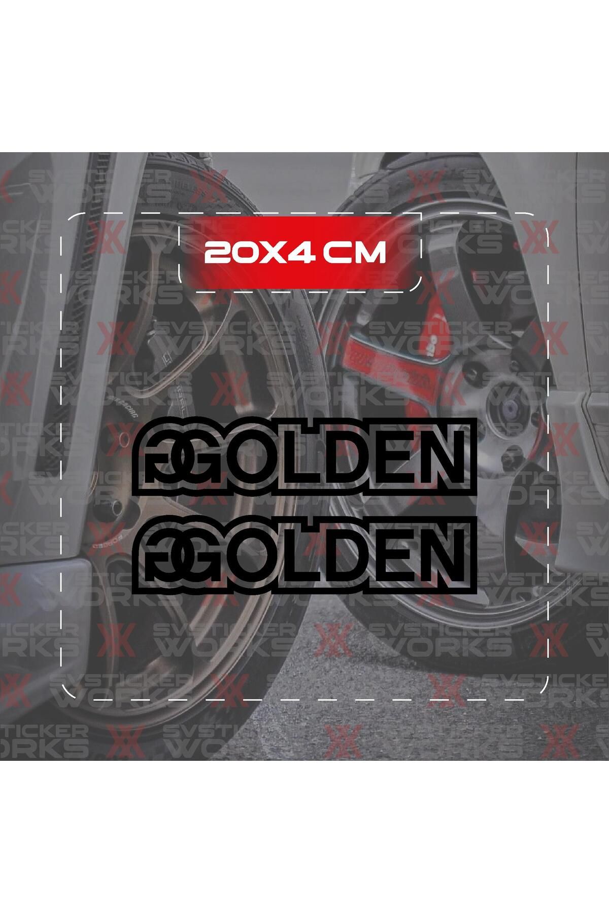 ARONA Golden Sticker JDM Araba Laptop Motosiklet Sticker Yapışkanlı Folyo