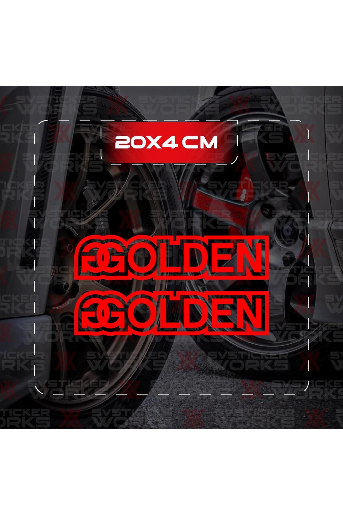 ARONA Golden Sticker JDM Araba Laptop Motosiklet Sticker Yapışkanlı Folyo