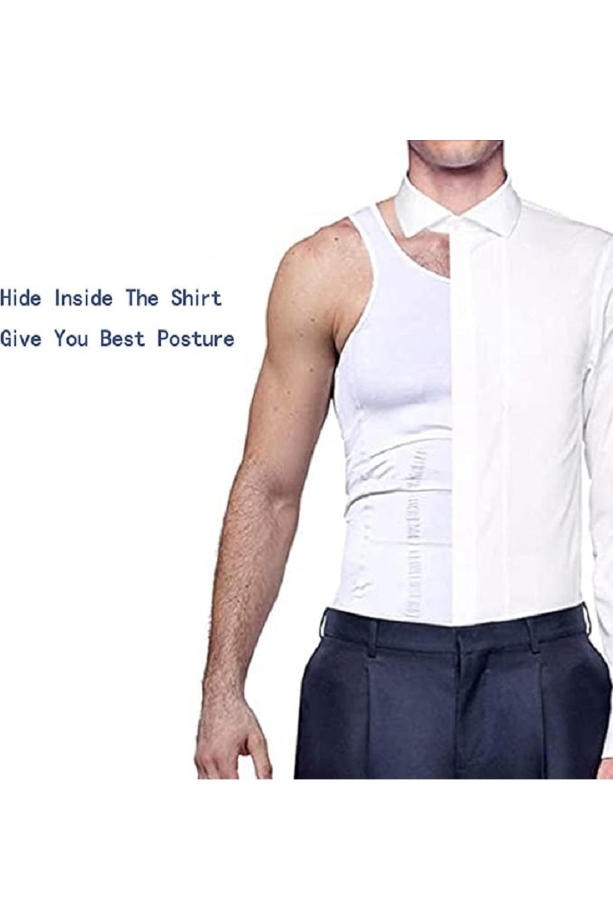 فيست تنحيف الجسم للرجال،قمصان ضغط للتثدي، سترة داخلية للتحكم في البطن،مشد سليم لنحت الجسم