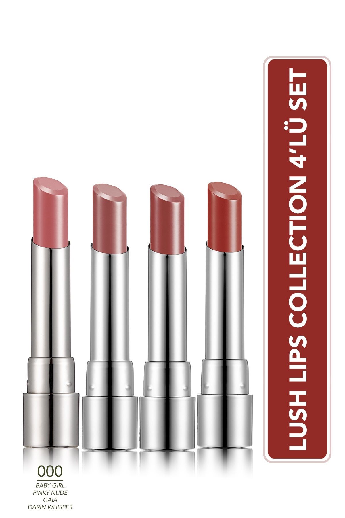 Flormar Lush Lips Collection 4'lü Makyaj Seti