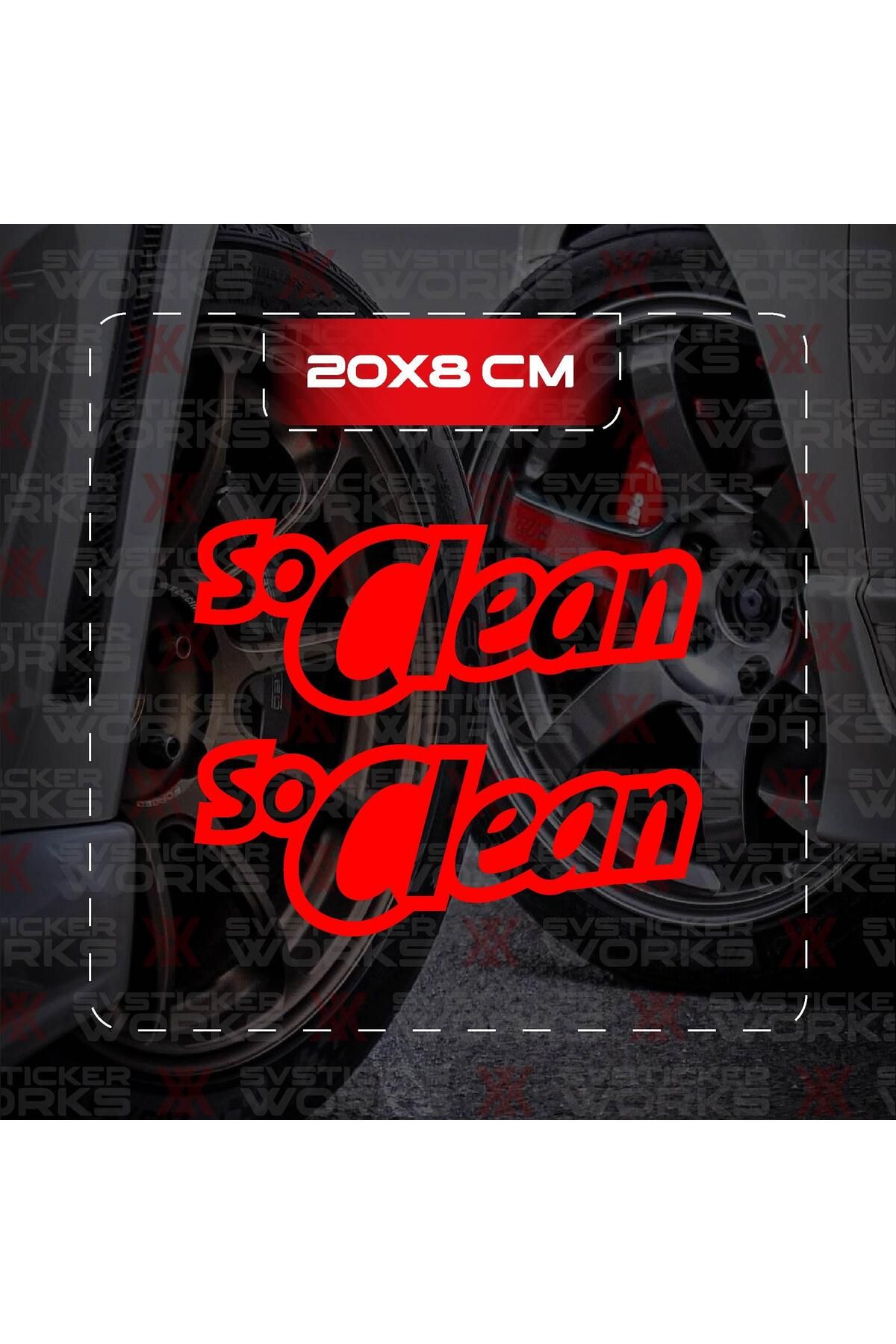 ARONA So Clean JDM Sticker Araba Laptop Motosiklet Sticker Yapışkanlı Folyo