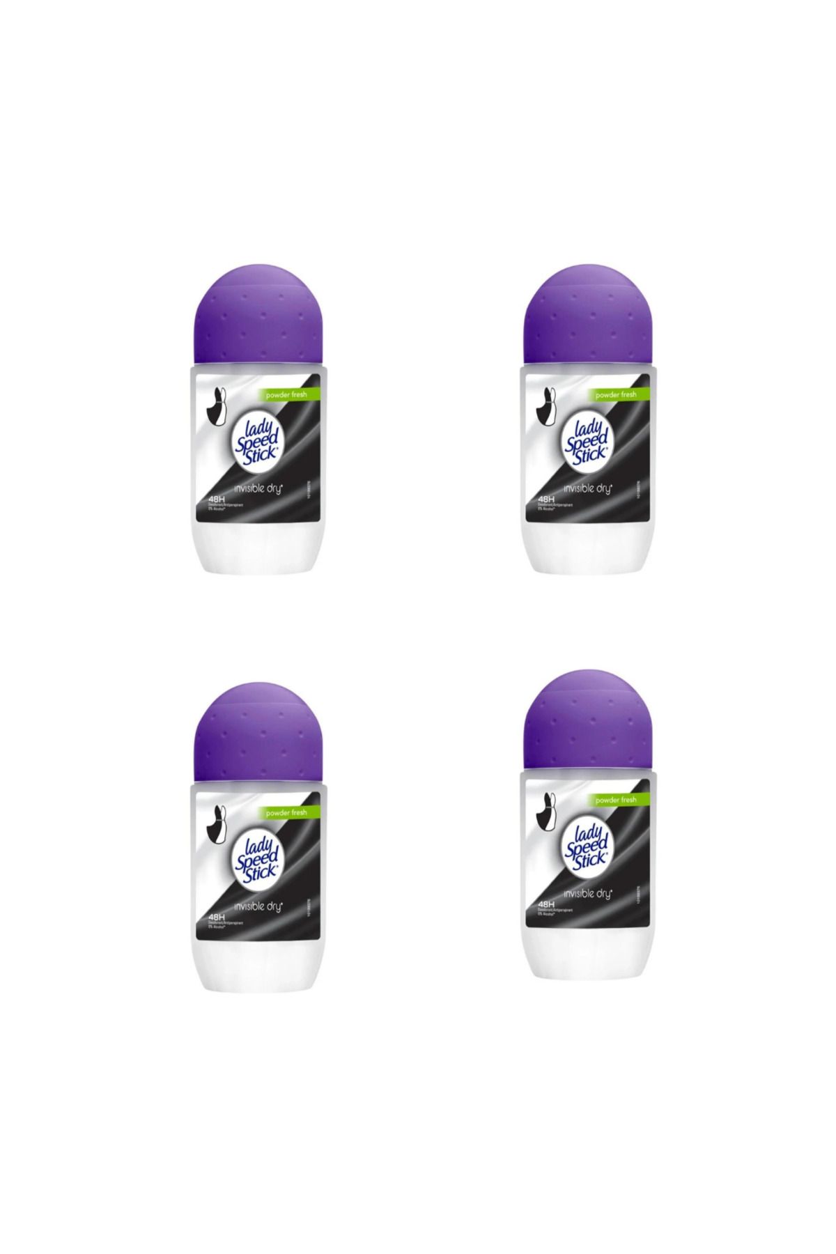 Lady Speed Stick ROLL ON POWDER FRESH 50ML*4