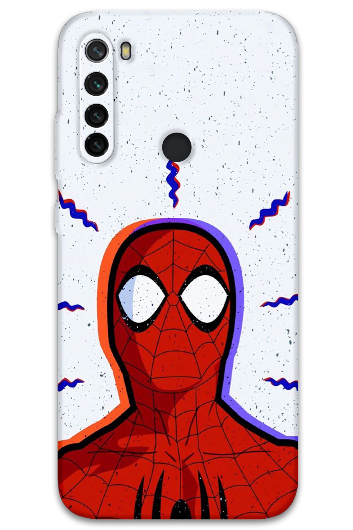 Gramaphone Xiaomi Redmi Note 8 Uyumlu Spiderman Desenli Telefon Kılıfı + Ekran Koruyucu - 5830