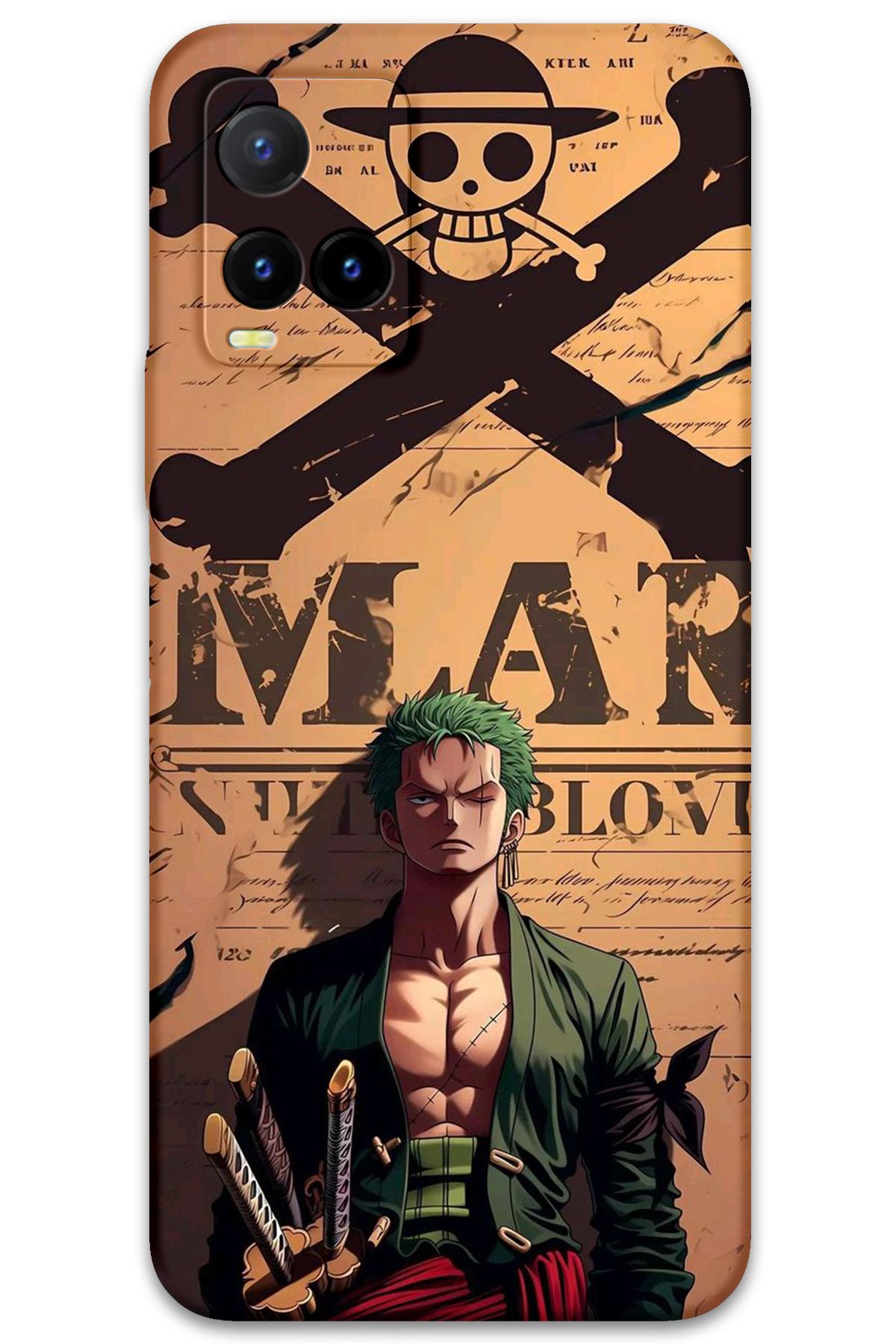 Gramaphone Vivo Y21s Uyumlu Anime Desenli Telefon Kılıfı + Ekran Koruyucu - 5755