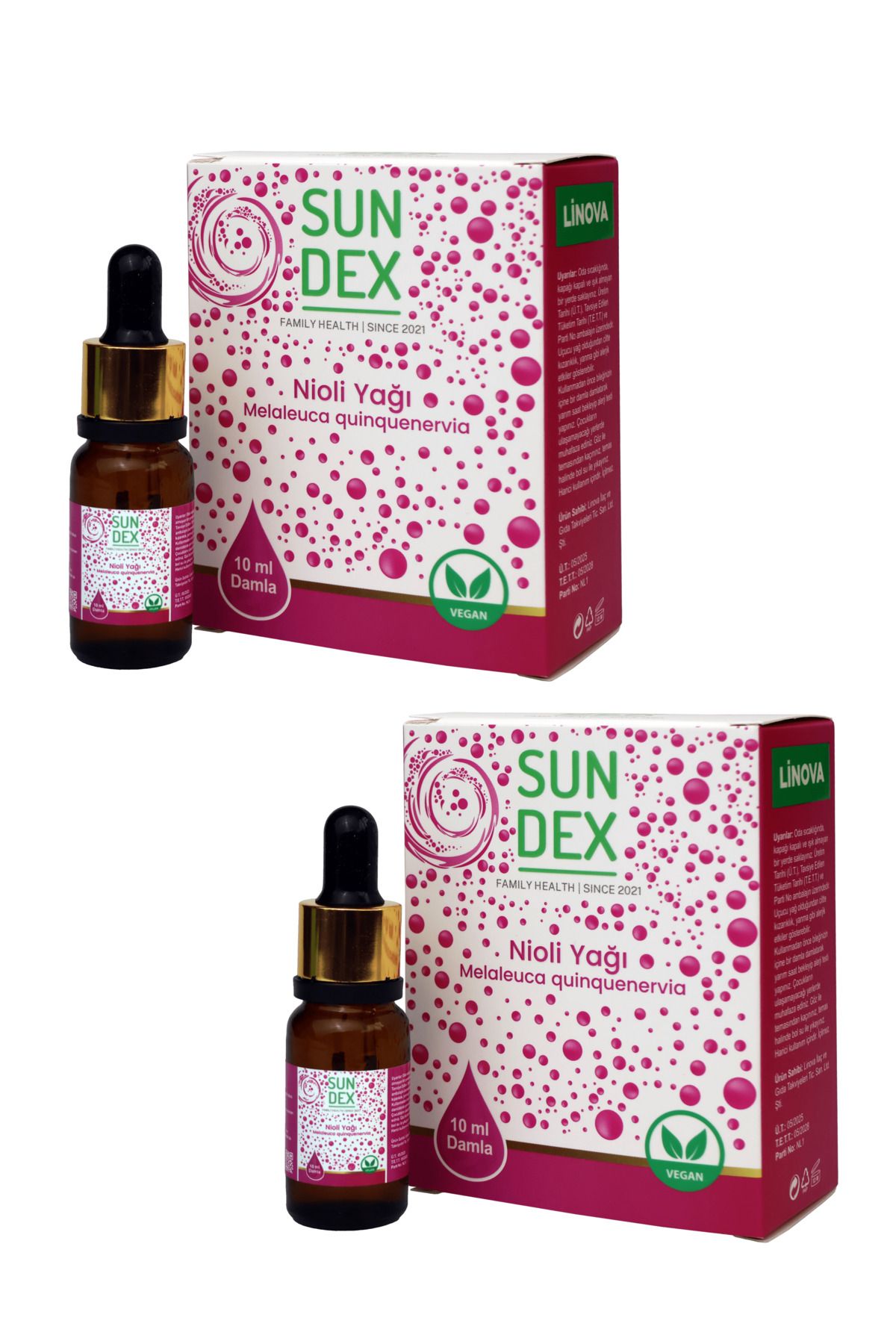 Sun Dex Family Health Since 2021 2’li Paket Nioli Yağı %100 Saf 10 ml