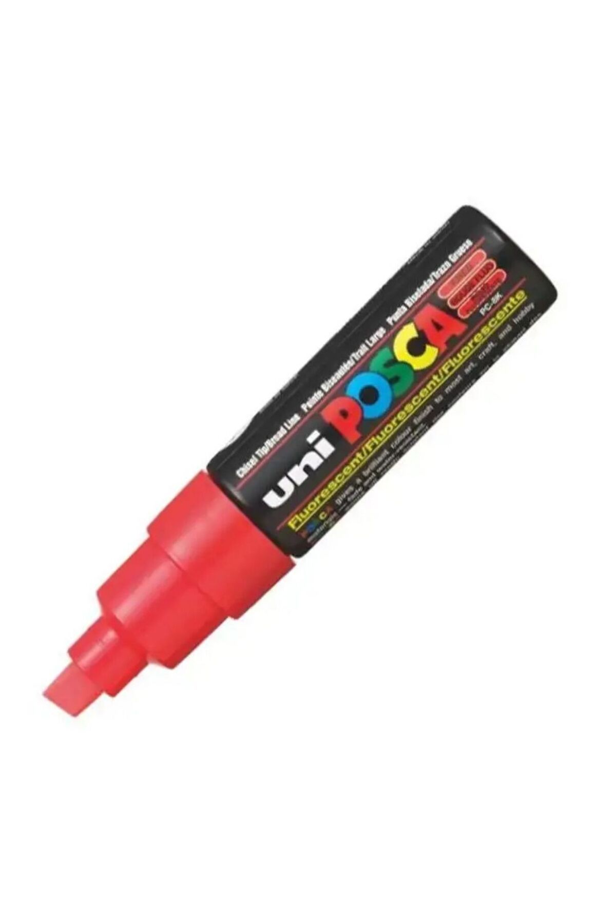 Uni Posca Posca Akrilik Marker Pc-8k (8MM) Fosforlu Kırmızı