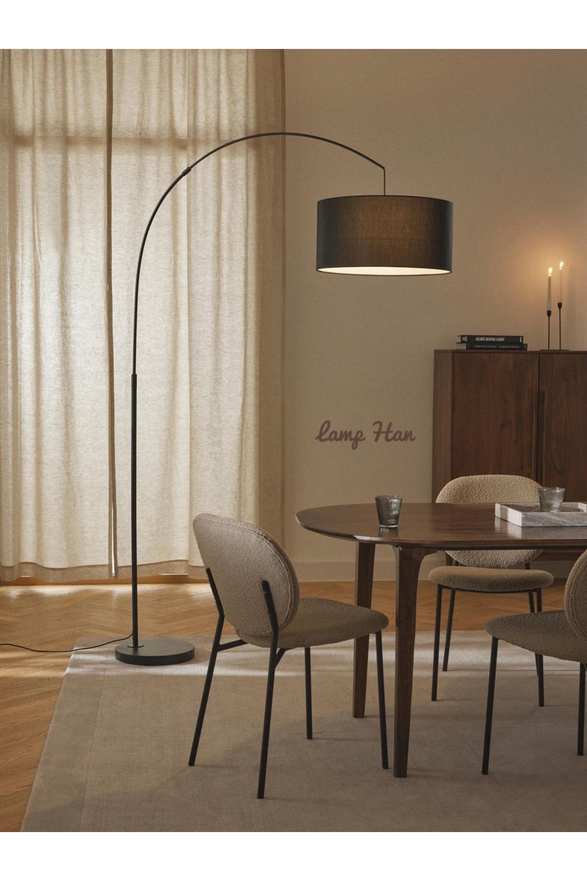 Lamp Han Orta Çağ Deve Boynu Olta Lambader (Satıcı Kısmının LAMP HAN Olmasına Dikkat Ediniz.)