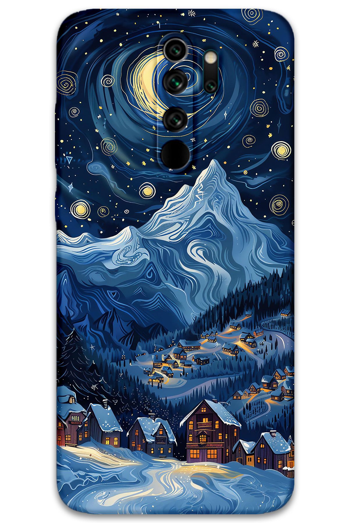 Gramaphone Xiaomi Redmi Note 8 Pro Uyumlu Uzay Desenli Telefon Kılıfı + Ekran Koruyucu - 5857