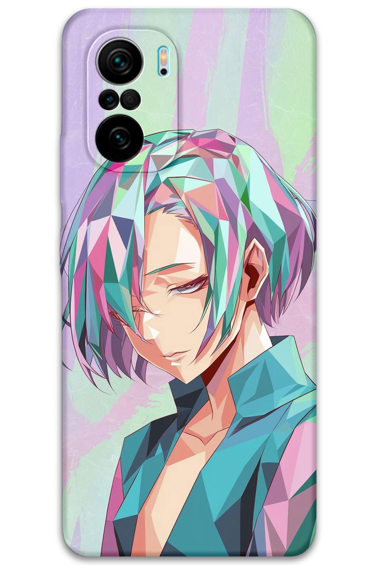 Gramaphone Poco F3 Uyumlu Anime Desenli Telefon Kılıfı + Ekran Koruyucu - 5743