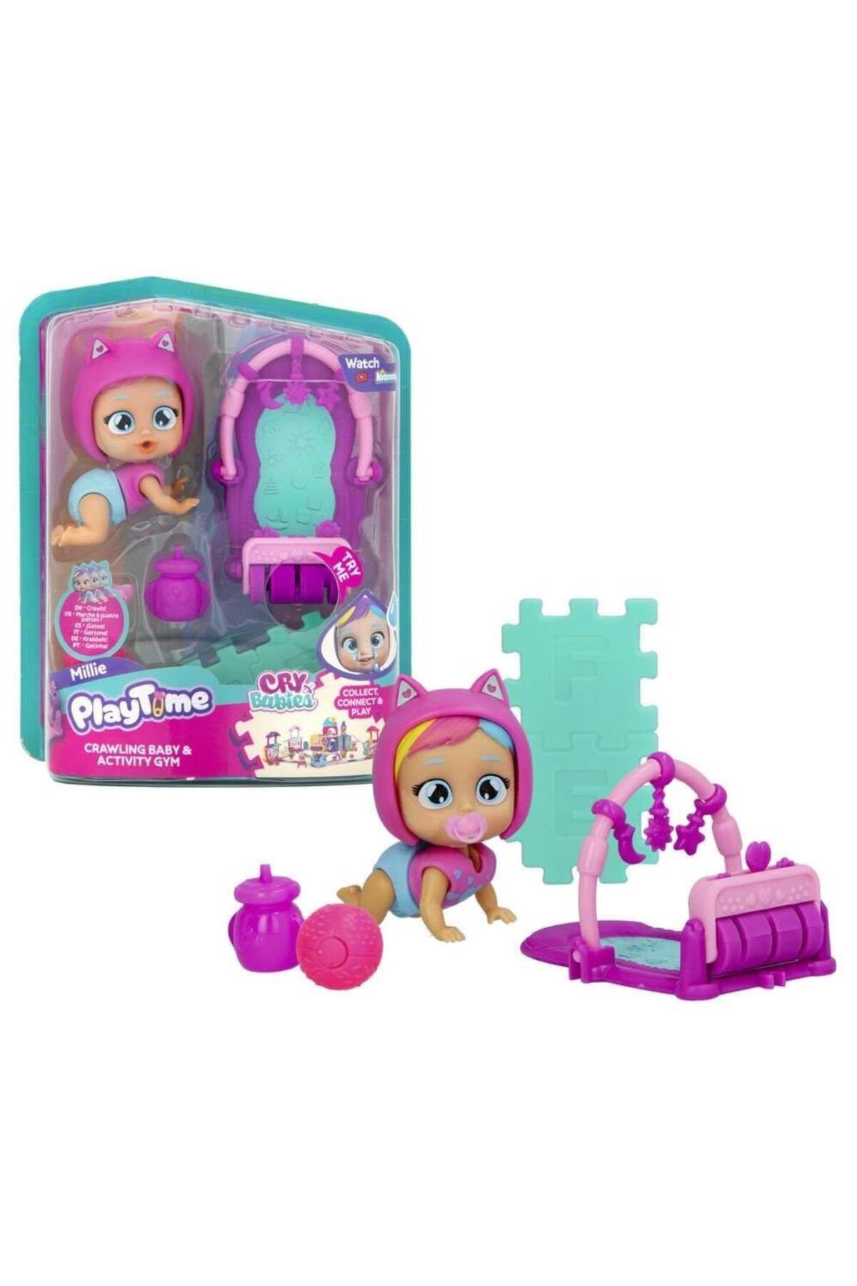 FELİTE CYP04000 Cry Babies Play Time Mini Millie Bebek ve Aktivite Halısı