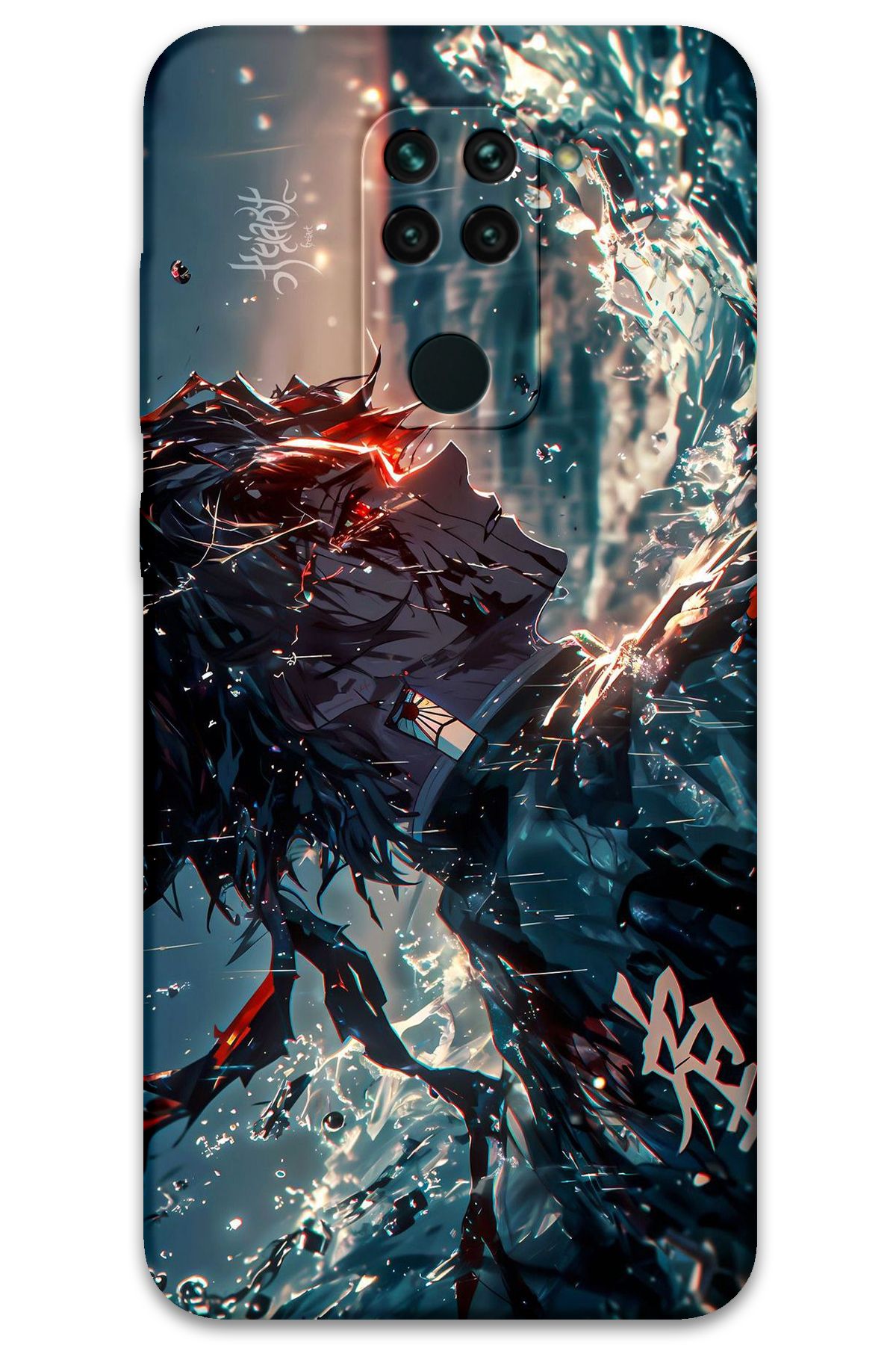 Gramaphone Xiaomi Redmi Note 9 Uyumlu Anime Desenli Telefon Kılıfı + Ekran Koruyucu - 5749