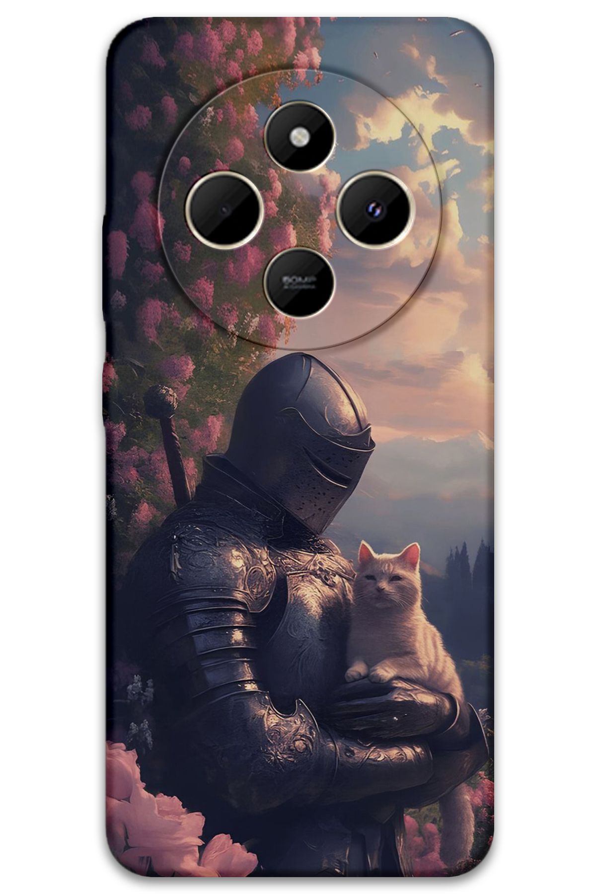 Gramaphone Xiaomi Redmi 14c Uyumlu Retro Desenli Telefon Kılıfı + Ekran Koruyucu - 5845