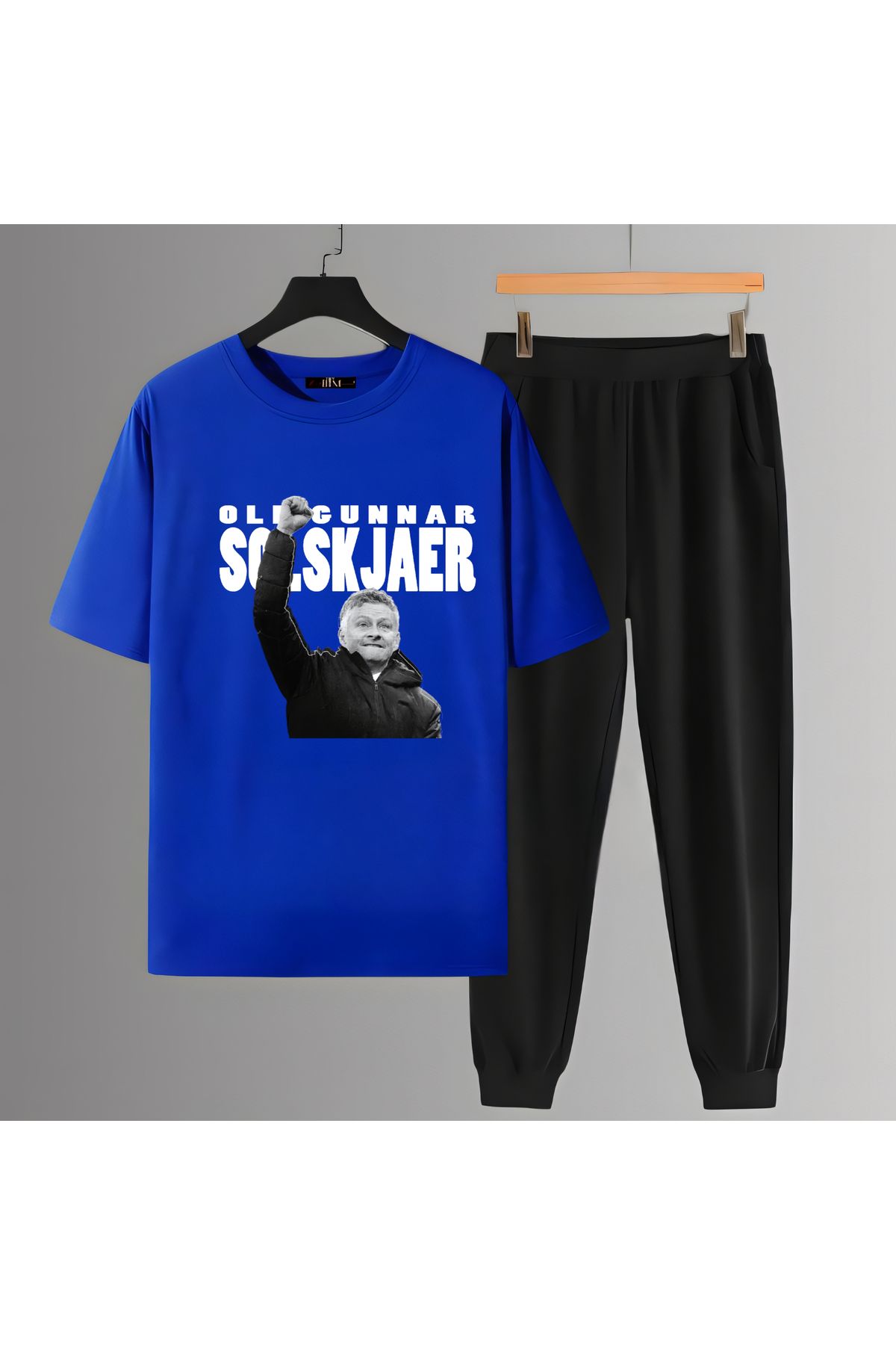 Biy Store Ole Gunnar Solskjaer antrenör forma baskılı kısa kollu spor tişört unisex t-shirt eşofman takımı