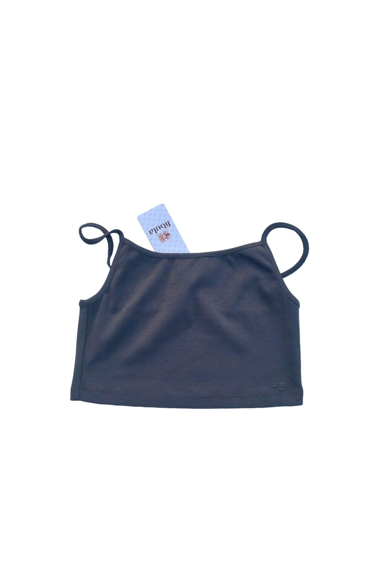 Fibula Moda Kadın Askılı Crop T-shirt