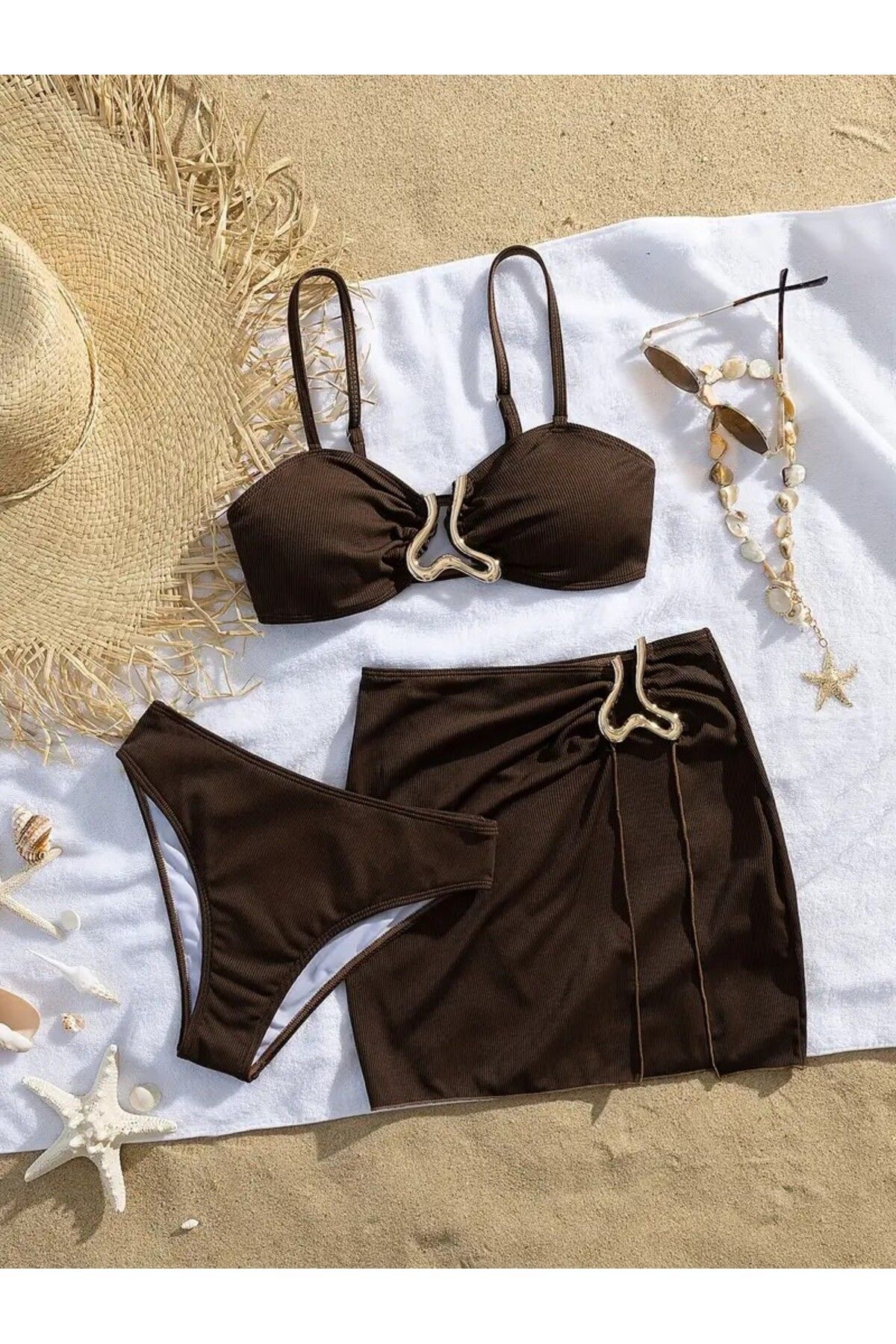LORE MİEL Etekli Bikini Takımı