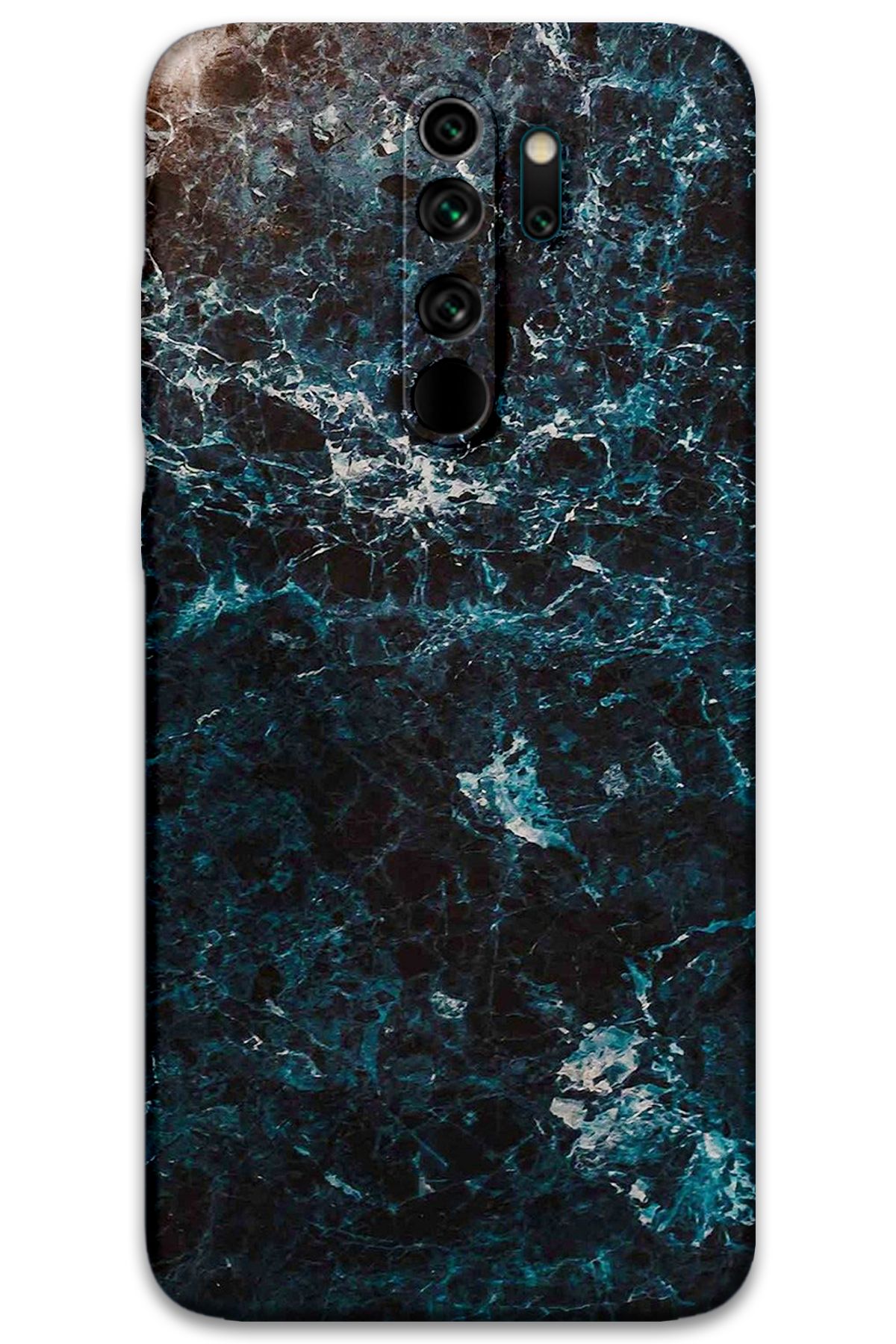 Gramaphone Xiaomi Redmi Note 8 Pro Uyumlu Mermer Desenli Telefon Kılıfı + Ekran Koruyucu - 5819