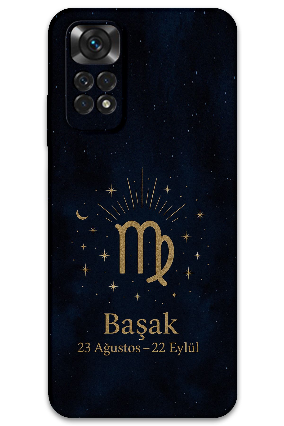 Gramaphone Xiaomi Redmi Note 11 Uyumlu Başak Burcu Desenli Telefon Kılıfı + Ekran Koruyucu - 5773
