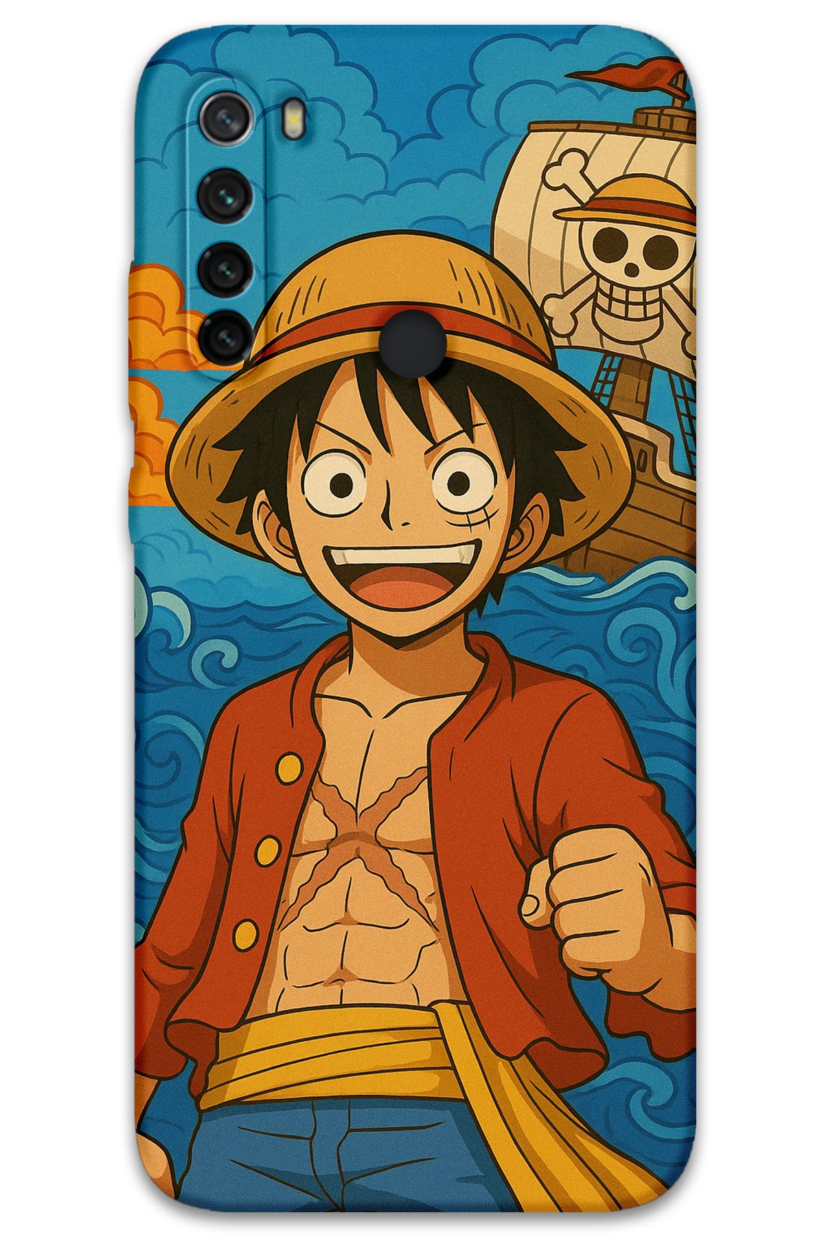 Gramaphone Xiaomi Redmi Note 8 Uyumlu Anime Desenli Telefon Kılıfı + Ekran Koruyucu - 5753