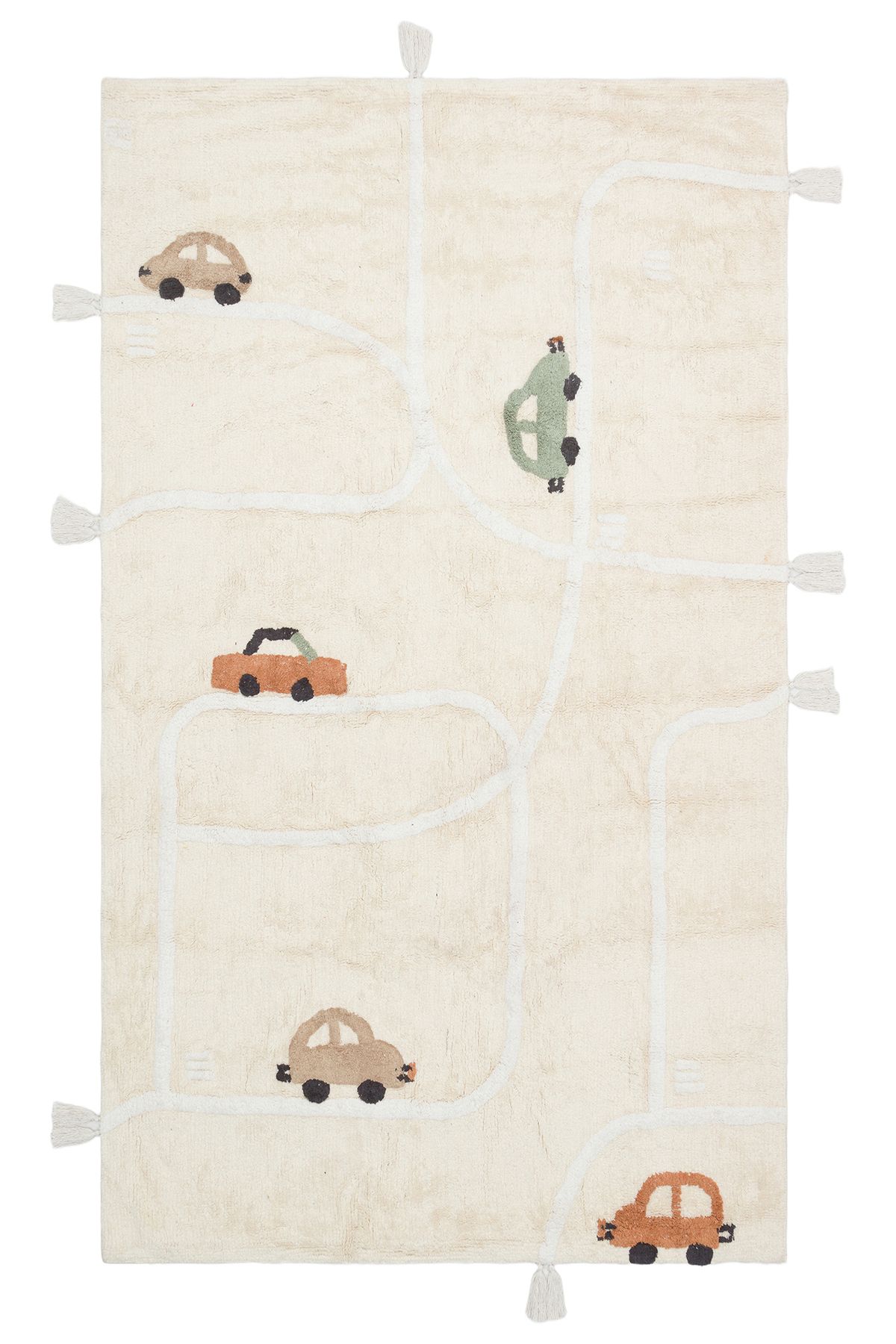 Eko Halı MAYER HALI COTTON BOON 09 MULTY Yıkanabilir Kaymaz Tabanlı Naturel Pamuk Bebek Halısı