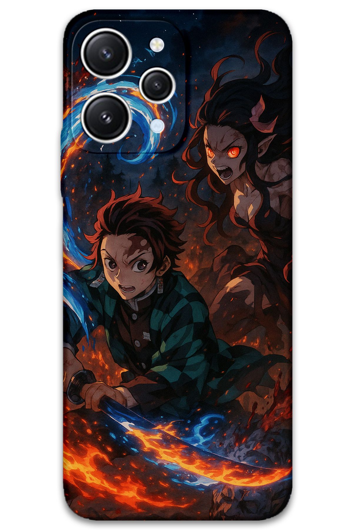Gramaphone Xiaomi Redmi 12 Uyumlu Anime Desenli Telefon Kılıfı + Ekran Koruyucu - 5745