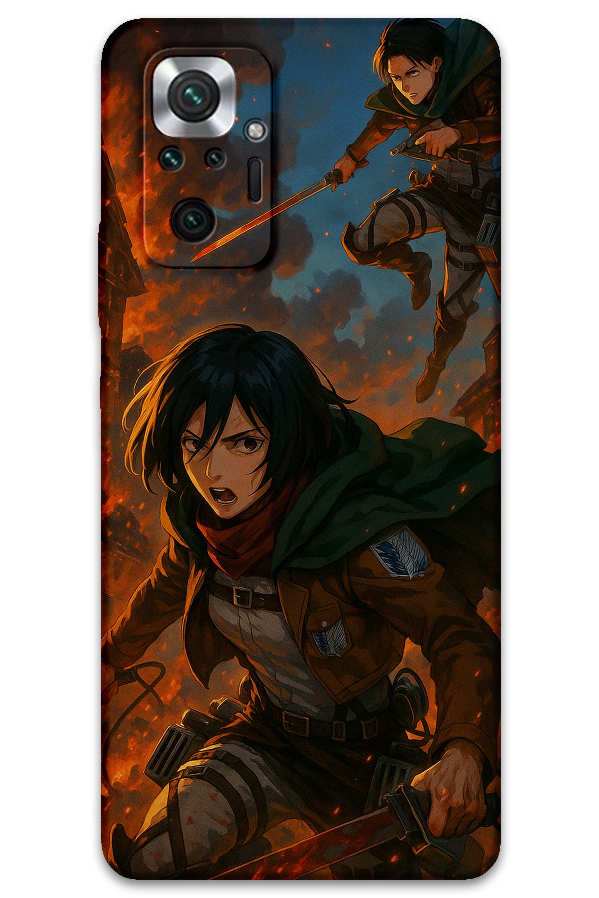 Gramaphone Xiaomi Redmi Note 10 Pro Uyumlu Anime Desenli Telefon Kılıfı + Ekran Koruyucu - 5744