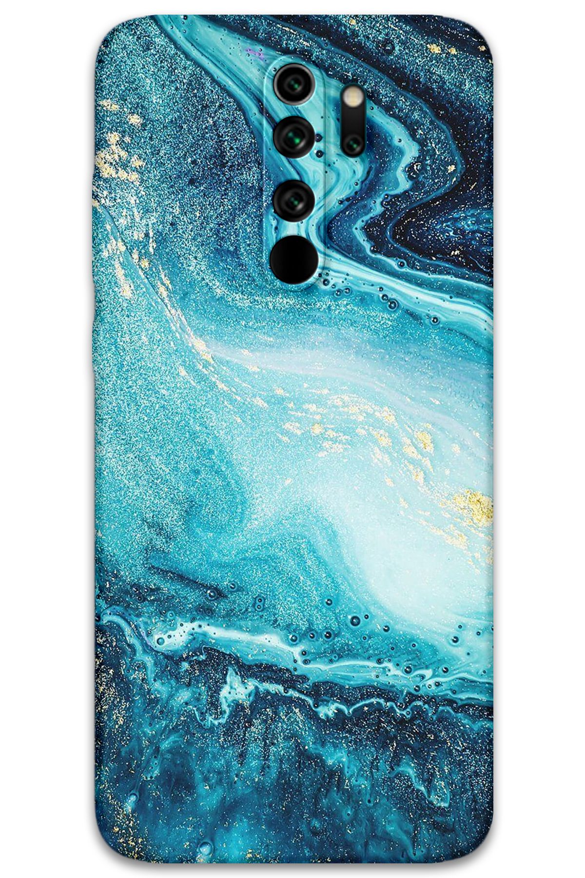 Gramaphone Xiaomi Redmi Note 8 Pro Uyumlu Mermer Desenli Telefon Kılıfı + Ekran Koruyucu - 5818
