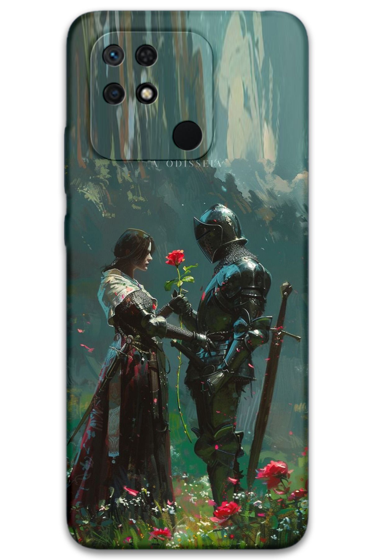 Gramaphone Xiaomi Redmi 10c Uyumlu Retro Desenli Telefon Kılıfı + Ekran Koruyucu - 5839