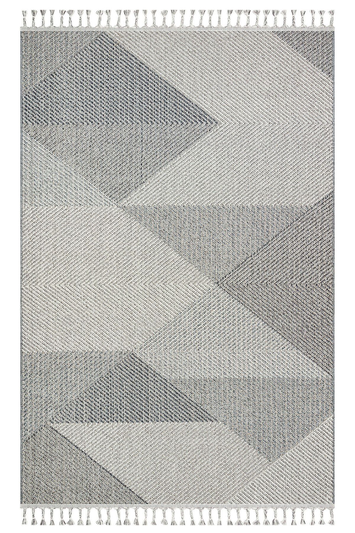 Eko Halı MAYER HALI SOHO 08 GREY MULTY Hav Toz Vermez Hasır Dokuma Modern Makine Halısı