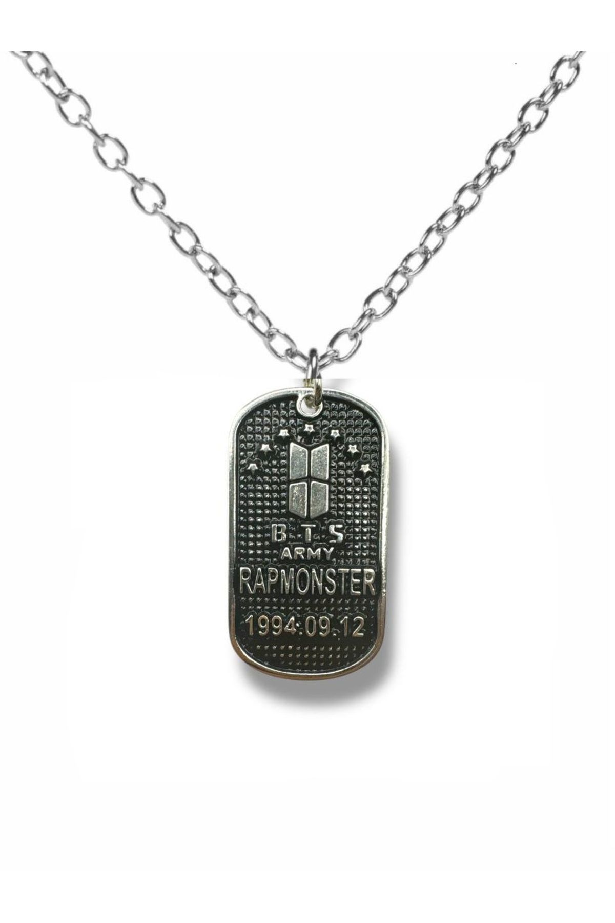 Herşey Nota BTS ARMY Künye Kolye | 60 cm Zincirli K-Pop Unisex Kolye