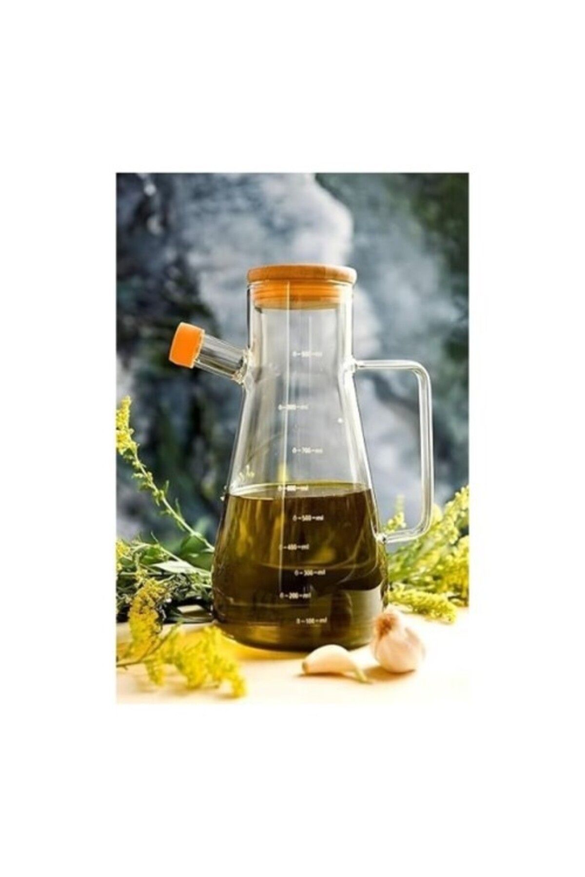 Myvora Borosilikat Cam 900 ml. Yağdanlık