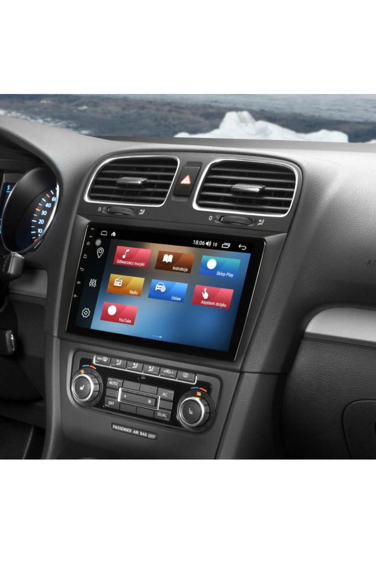 smartgo Volkswagen Golf 6 Android GPS Carplay 8+128 GB Kamera + Çerçeve Teyp (2010-2012)