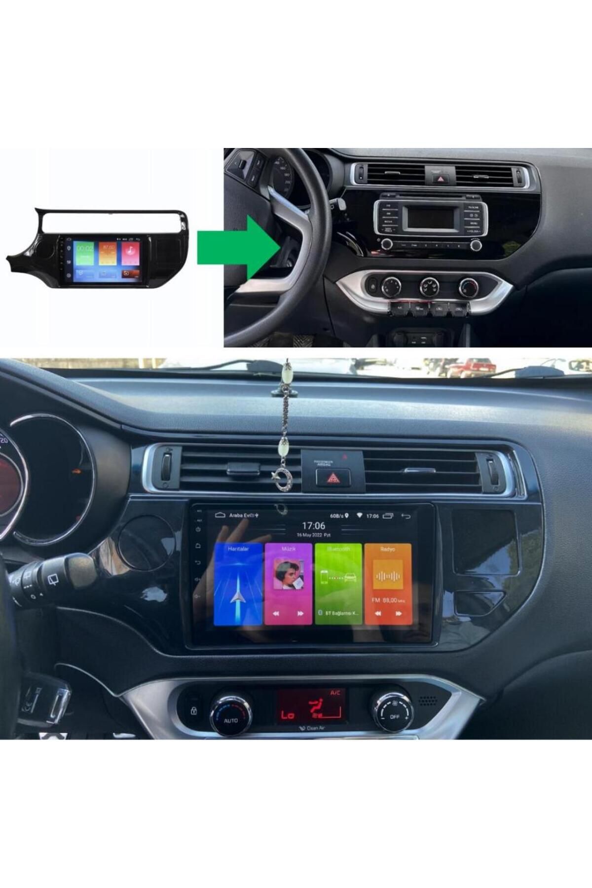 smartgo Kia Rio Android GPS Carplay 2+32 GB Multimedya Teyp (2015-2018)
