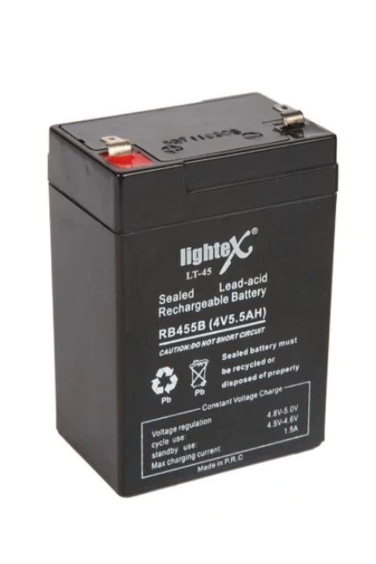 ALFA AKSESUAR 03 Lıghtex Lt-45n 4 Volt - 5 Amper Kuru Akü (ışıldak Aküsü)