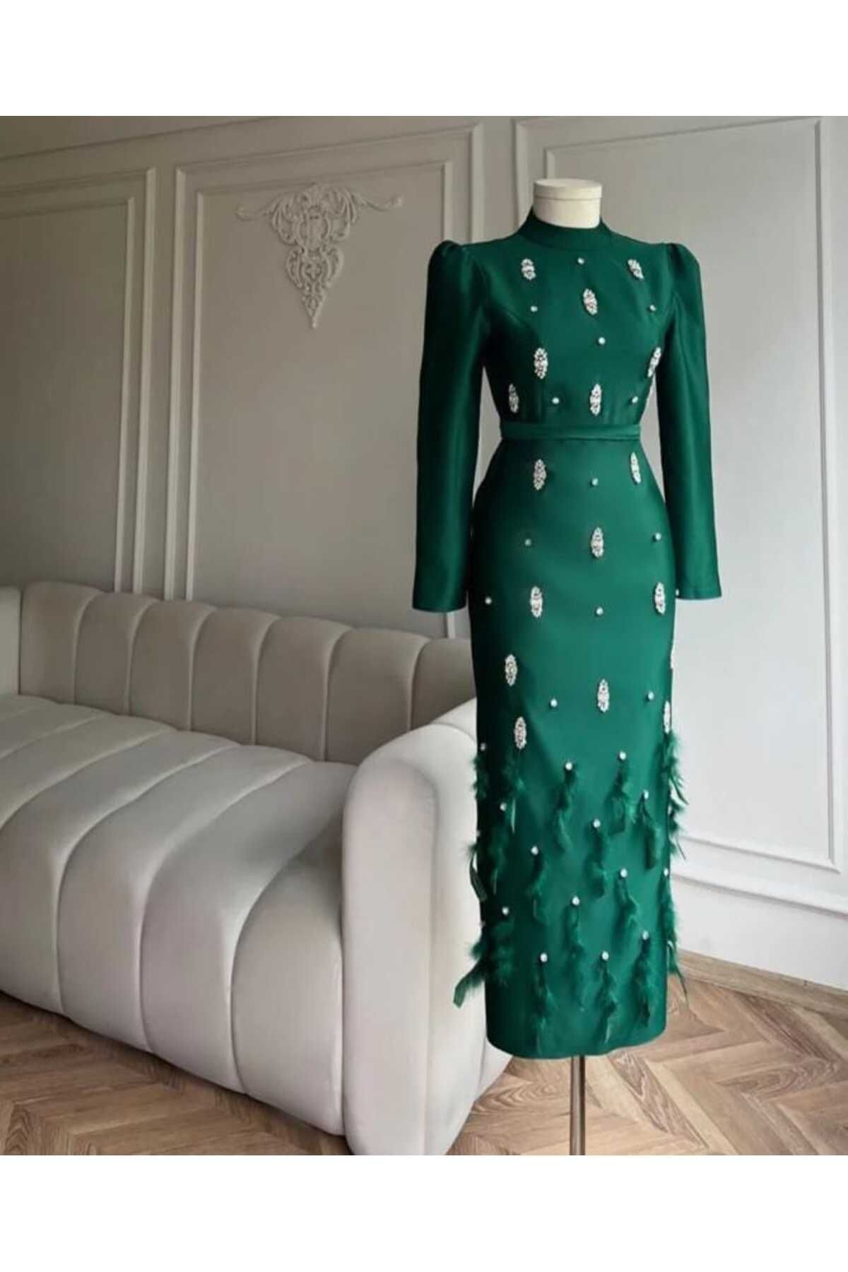 EMİLİA HELENA Taşlı Tesettür Abiye