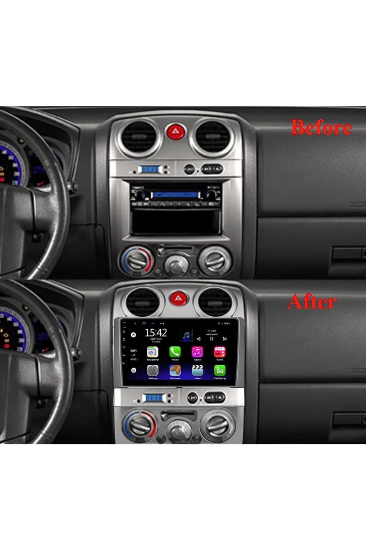smartgo Isuzu D Max Android GPS Carplay 6+64 GB Kamera + Çerçeve Seti (2007-2012)