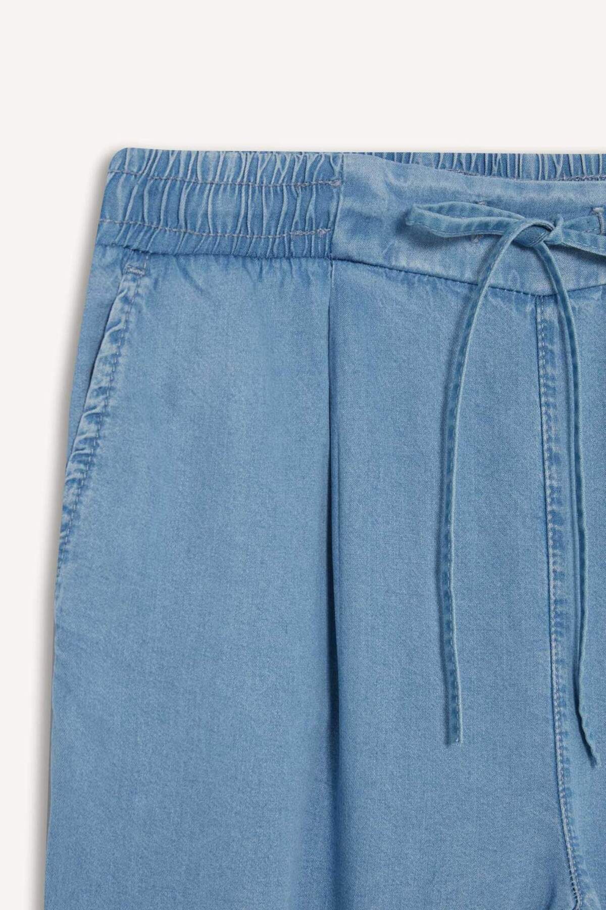 DeFacto-Pull On Carrot Fit Waschhose mit hoher Taille und knöchellang D8237AX25SM 2