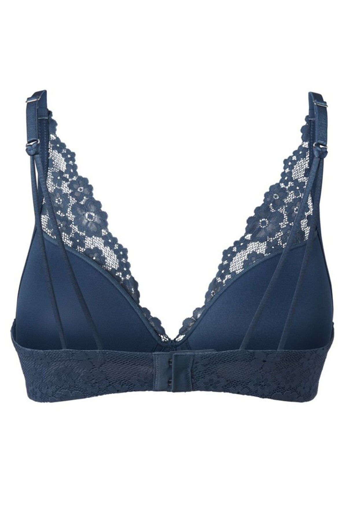 Tchibo-Women 1 Piece Textured Lace Padded Bra, Blue 3