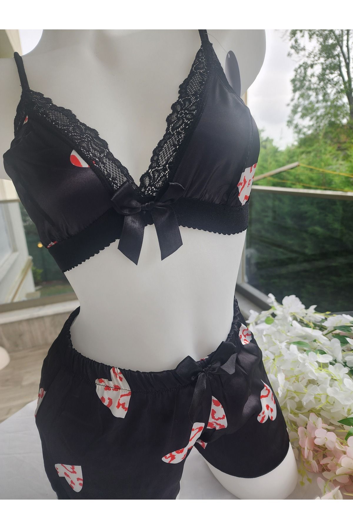 G&H UNDERWEAR Kalpli Pijama Takımı Saten