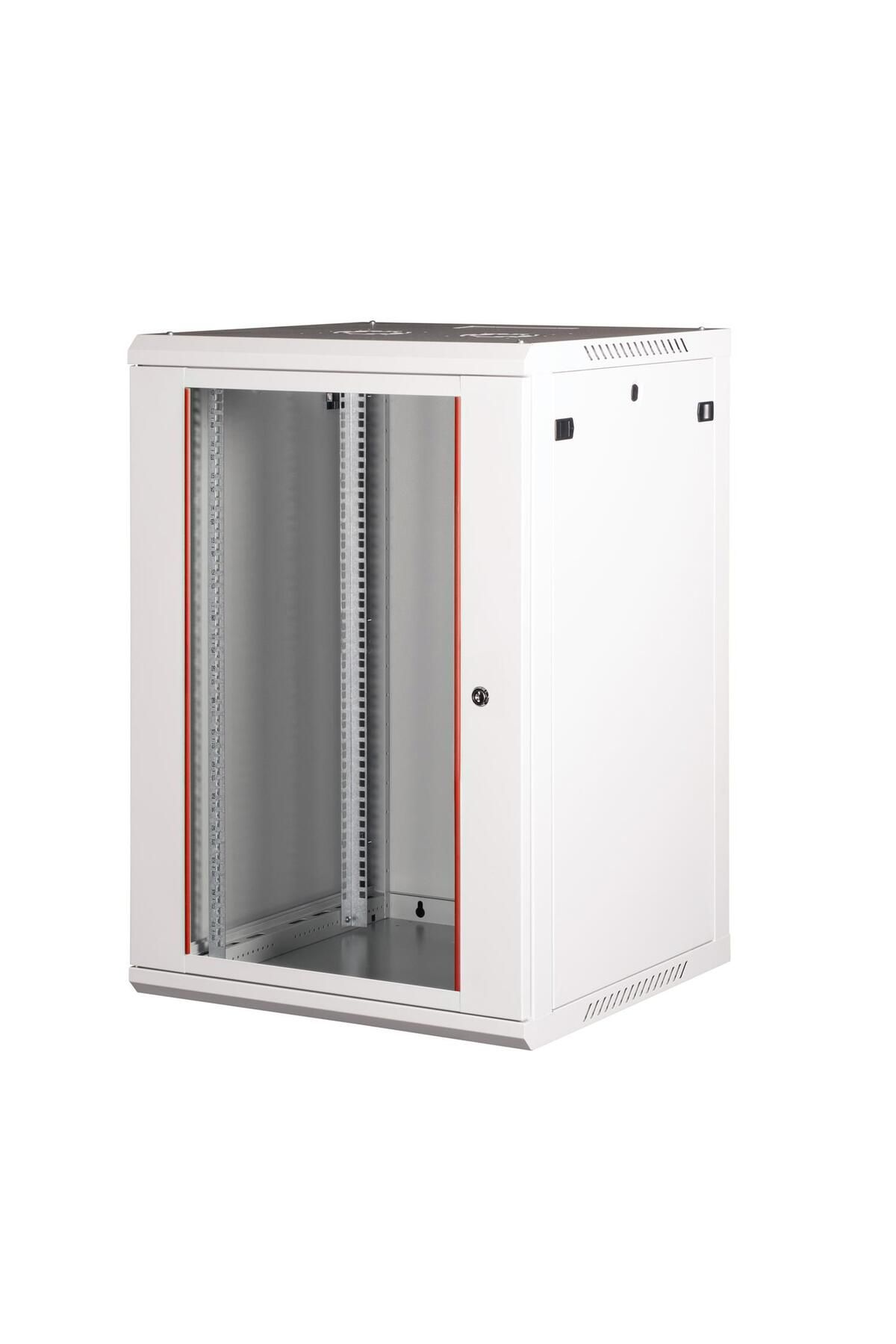 Lande - 18U 19" Duvar Tipi Rack Kabinet – Genişlik: 600 mm | Derinlik: 600 mm – Açık Gri (Demonte)