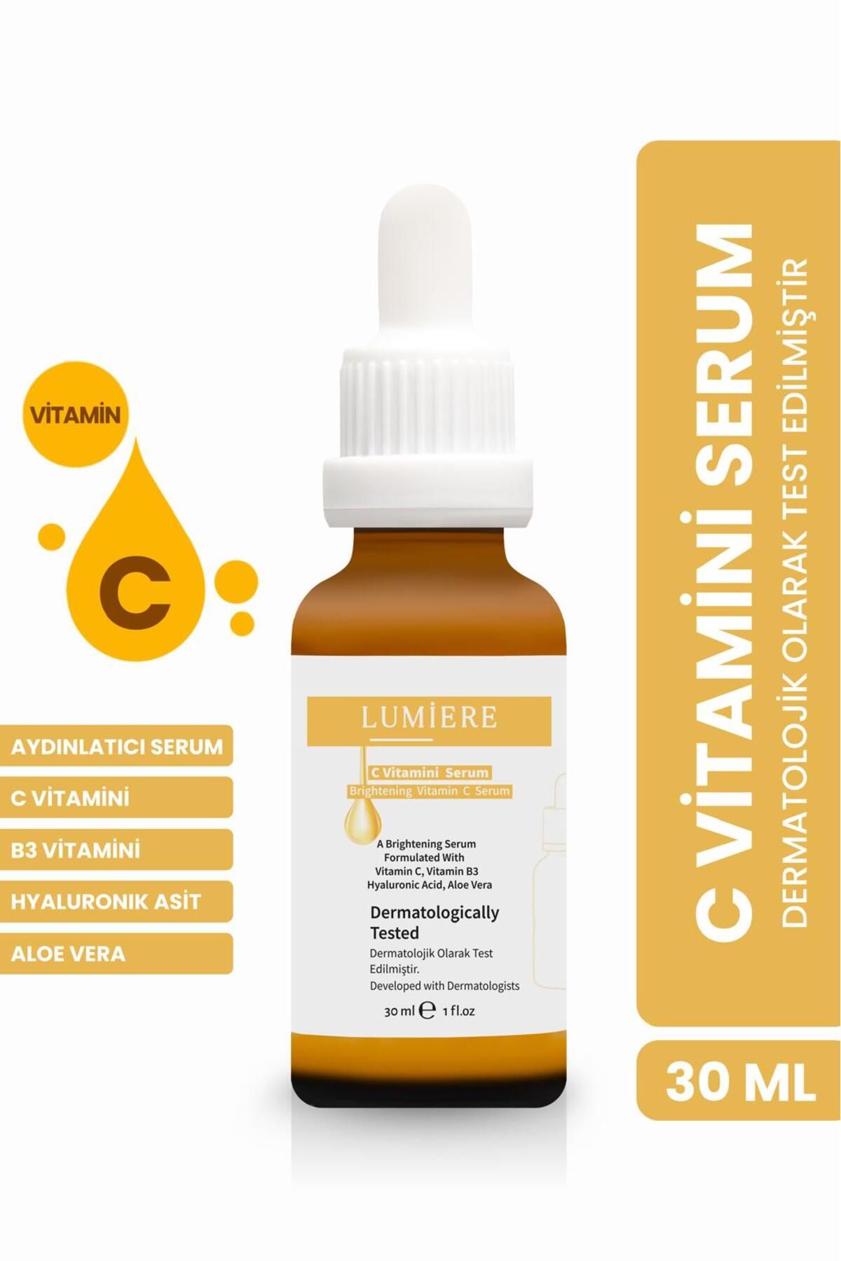 LumiereCare Aydınlatıcı , Nemlendirici C Vitamini Serum