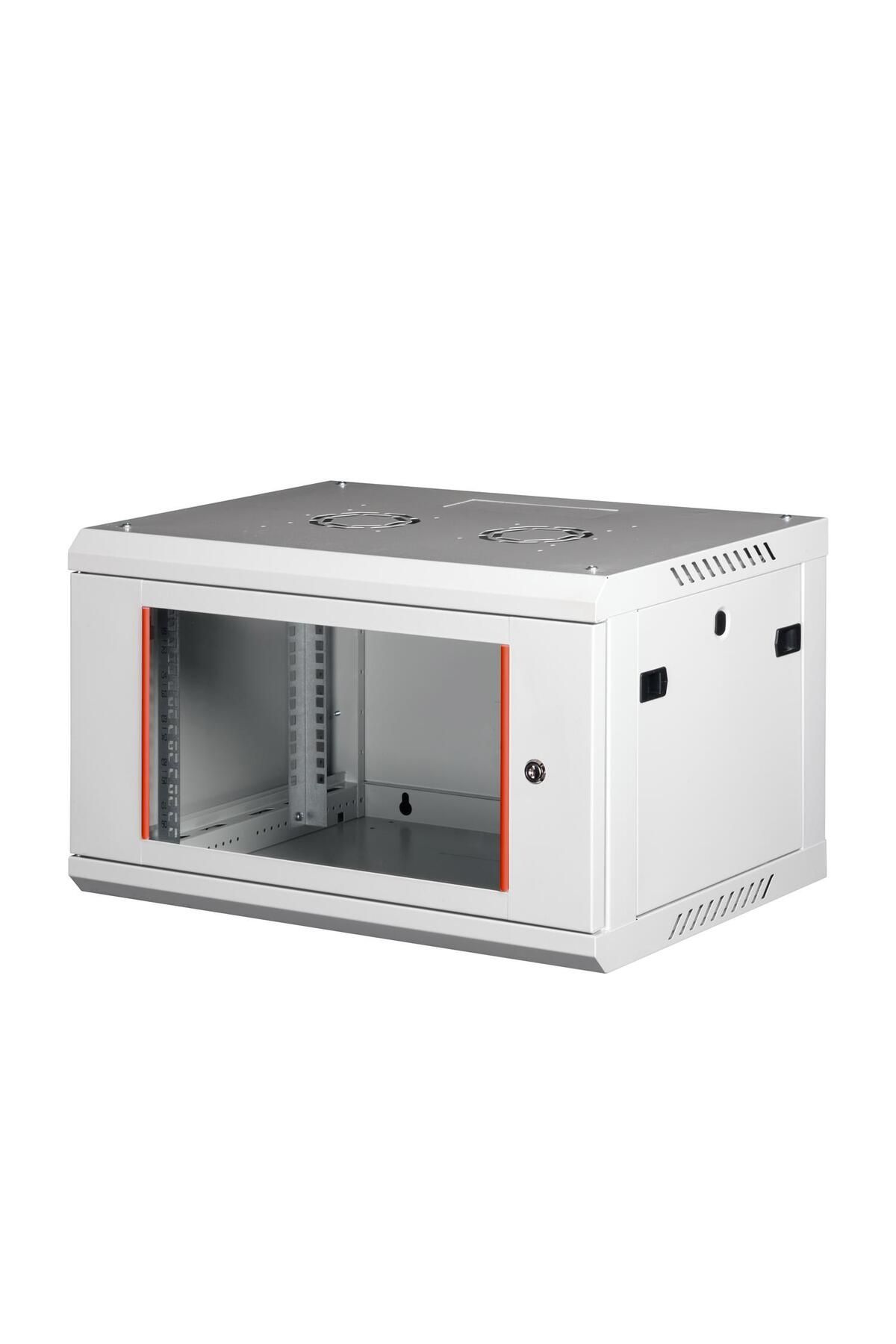 Lande - 6U 19" Duvar Tipi Rack Kabinet – Genişlik: 600 mm | Derinlik: 450 mm – Açık Gri